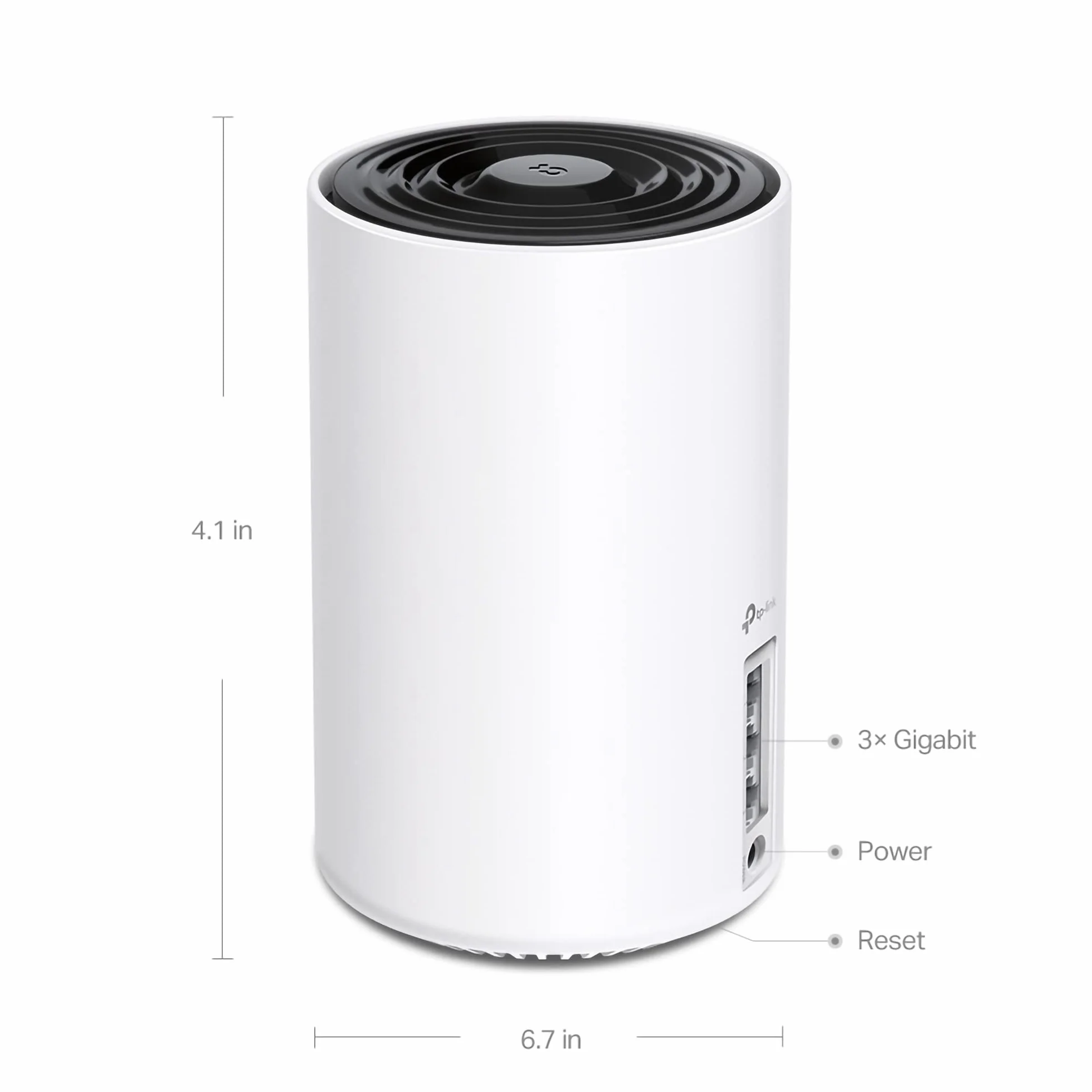 TP-Link Deco XE75 (3 szt.) – System Mesh Wi-Fi 6E AXE5400, trzy pasma, 6GHz, Mesh AI, port 2.5G, zasięg do 670m² – do domu inteligentnego i streamingu 8K