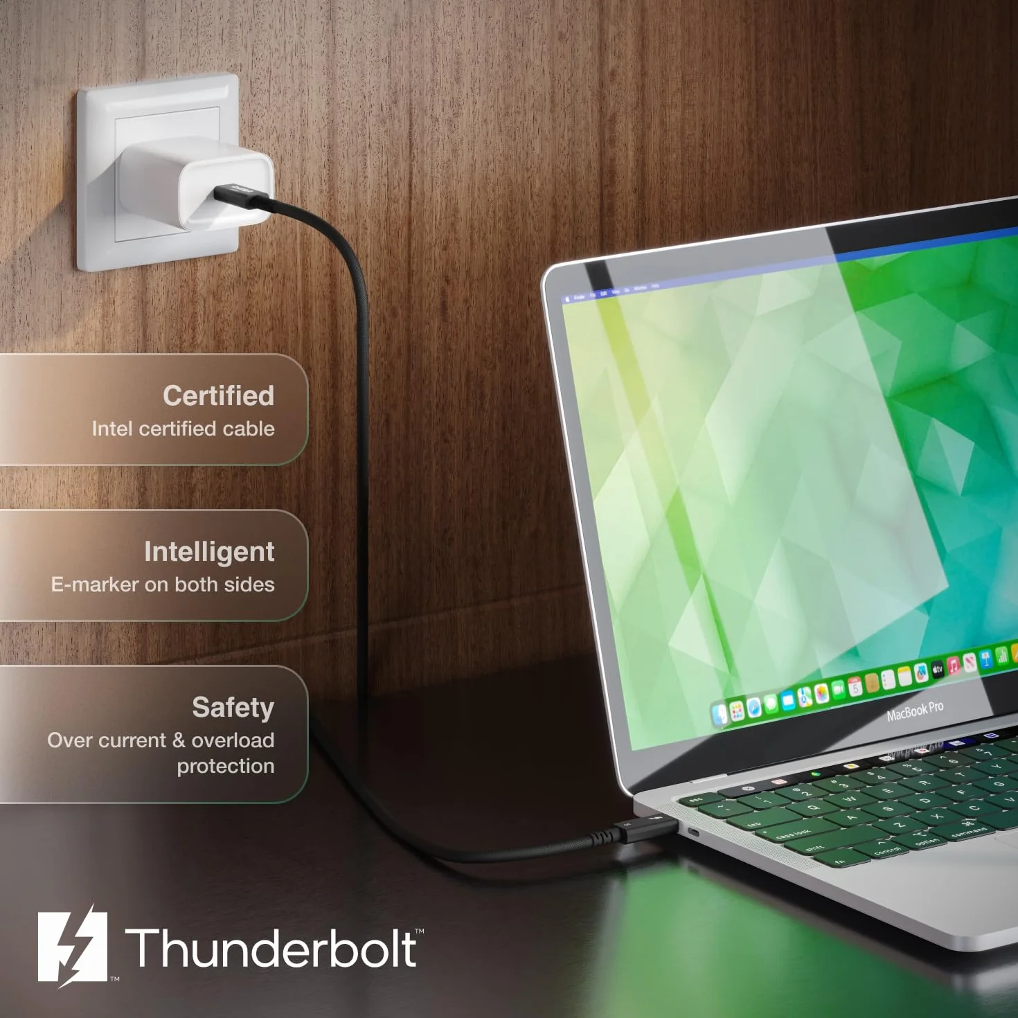 CalDigit Thunderbolt 5 (USB-C) kabel Pro (pleciony 1,0 m)