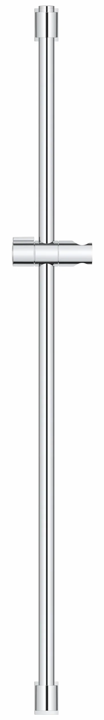 GROHE Vitalio 26961001 uniwersalny drążek prysznicowy QuickFix 90 cm (z uchwytami ściennymi, elementem ślizgowym i uchwytem obrotowym, siła trzymania maks. 20 kg), bardzo łatwy w montażu, QuickGlue,