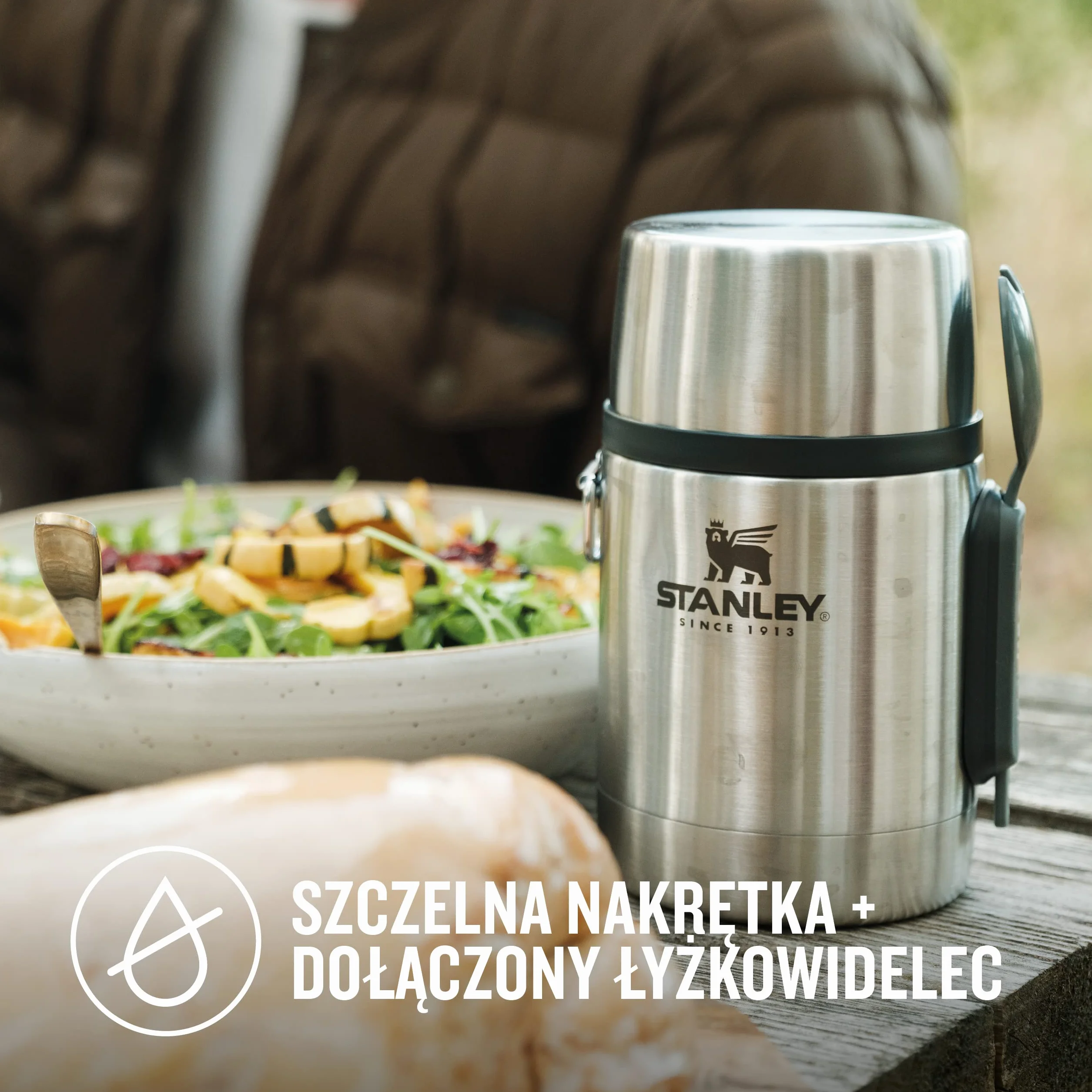 Stanley Classic Legendary Termos 1L Ze Stali Nierdzewnej Bez BPA Utrzymuje Zimno Lub Ciepło 24 Godziny