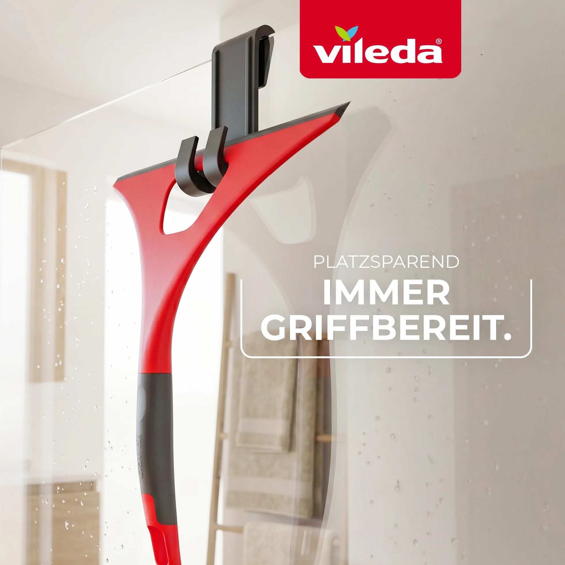 Vileda Ściągacz prysznicowy 25,5 cm do szkła płytek luster