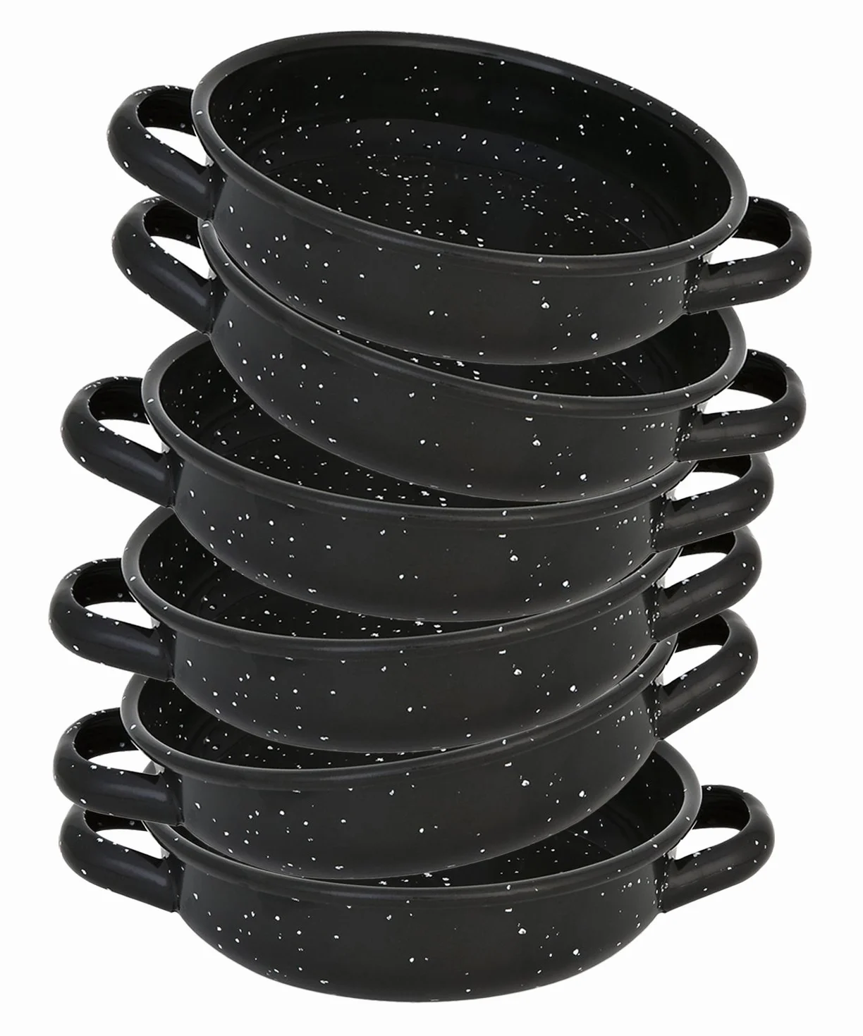 Menax - Patelnia do Paelli na Przystawki - Patelnia do Paelli - Stal Stopowa - Zestaw 6 Sztuk - 18 cm