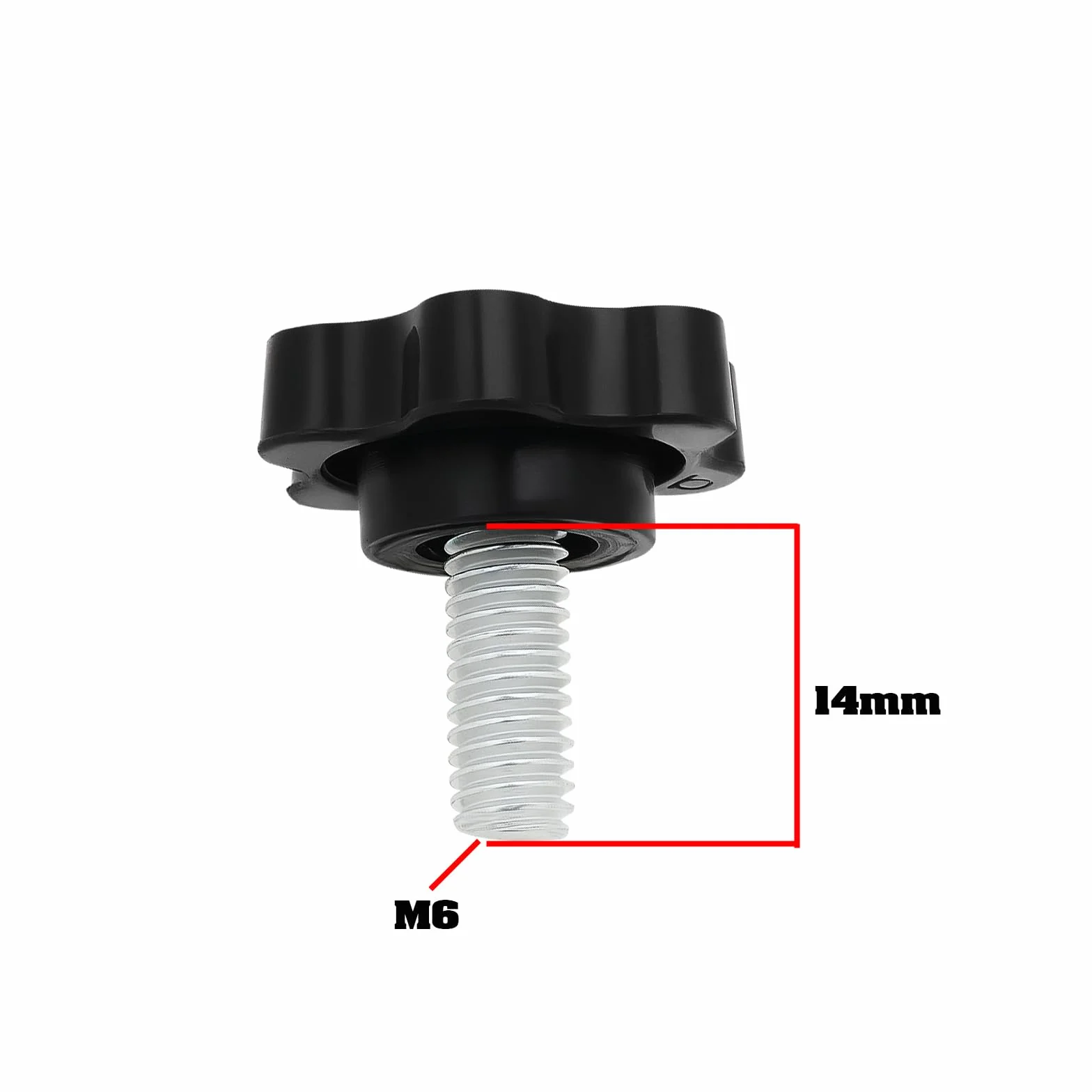 ECSiNG 10 szt. śrub blokujących pedałów M6 x 14 mm śruby mocujące do pedałów kompatybilne z Logitech G25 G27 G29 G920 G923 kwiat śliwy ręcznie dokręcona śruba