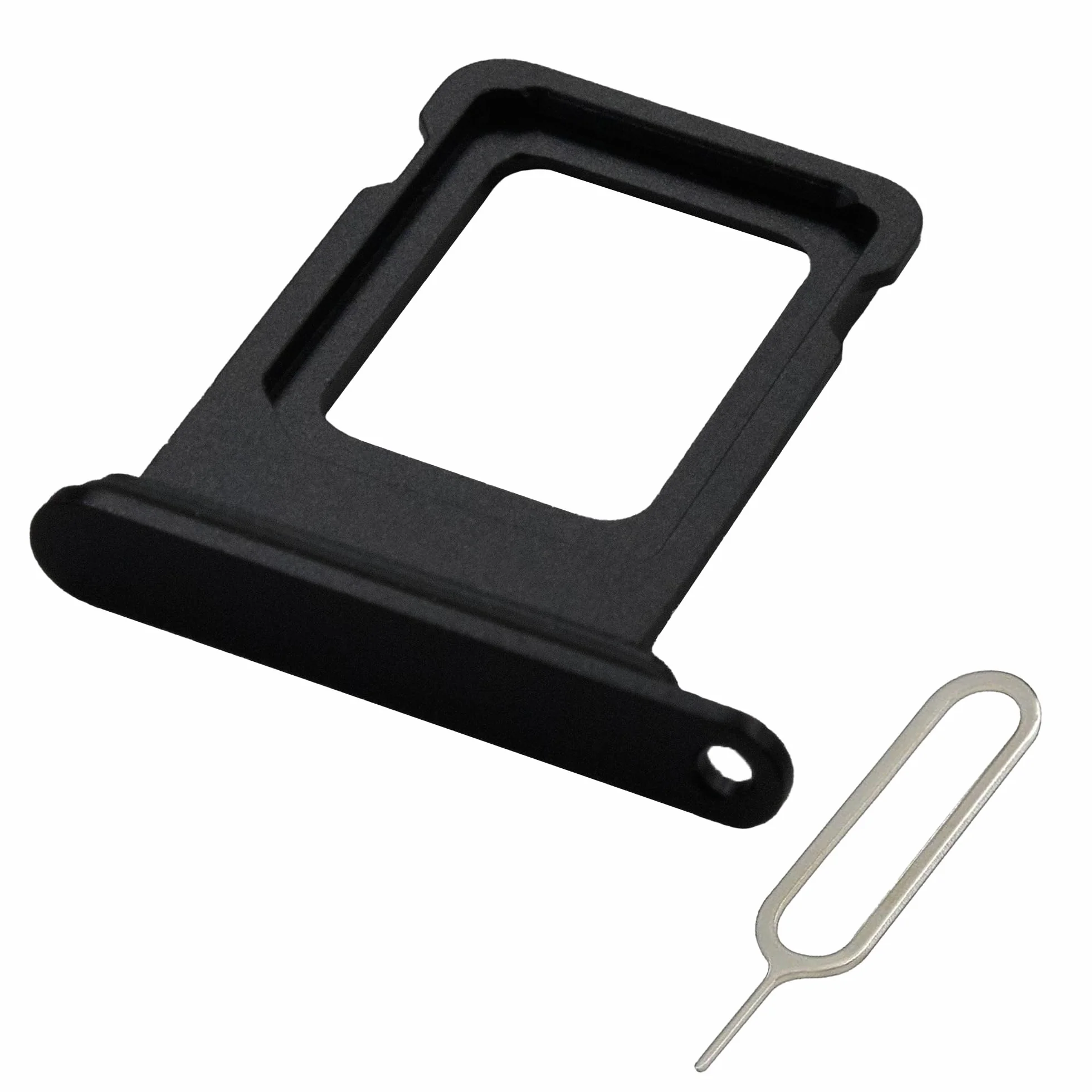MMOBIEL Ramka do Karty SIM Kompatybilna z iPhone 15/15 Plus - Tacka Karty SIM - Gniazdo SIM - Z Pinezką SIM i Wodoodporny Gumowy Pierścień - Czarny