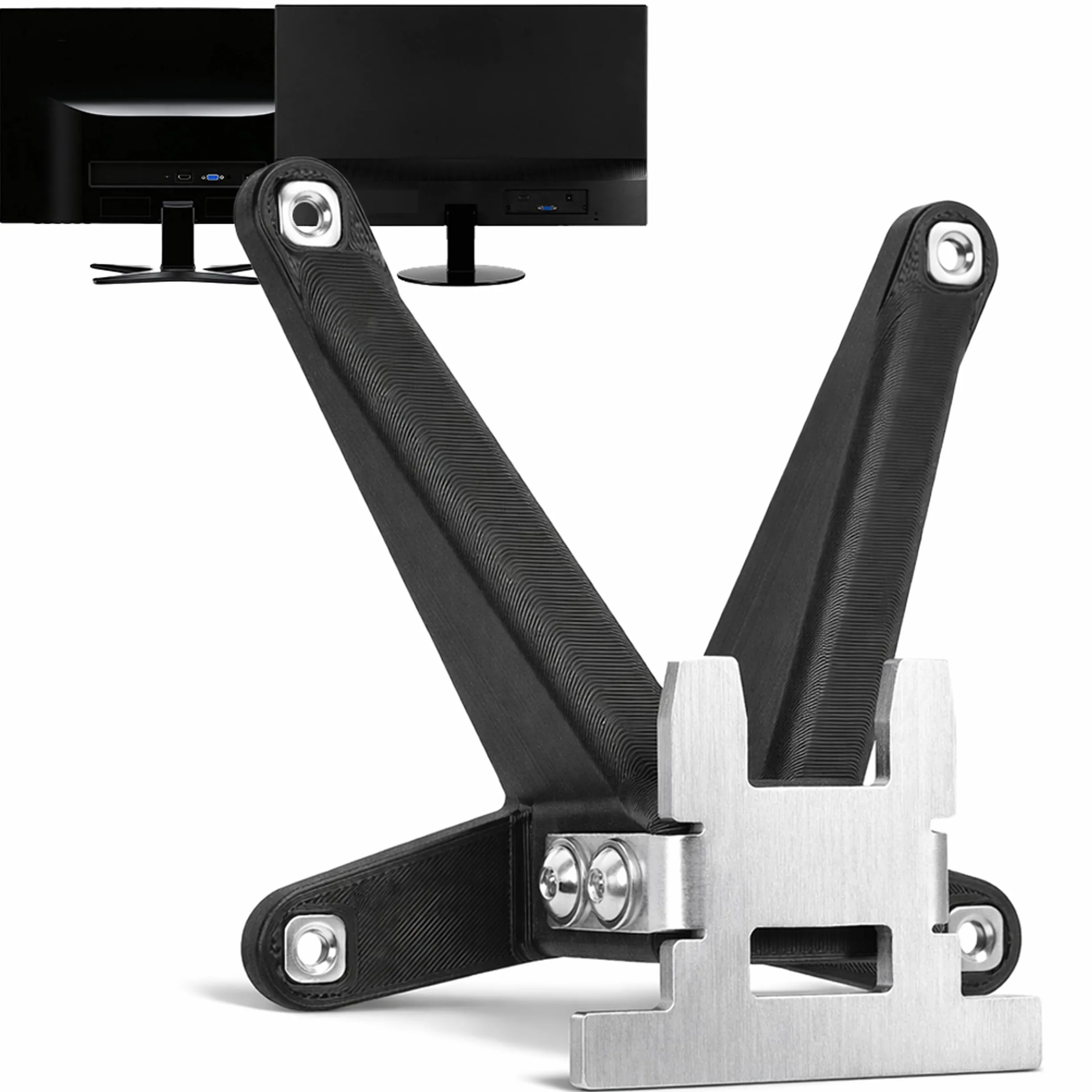 3IDEE Adapter VESA kompatybilny z monitorami Acer (HA240Y, R240HY, SB220, SB230, RT270, R221Q, R241Y, G227, G237, G247, G257, SA240Y, SA220, SA230) - w zestawie zestaw śrub - 75x75mm
