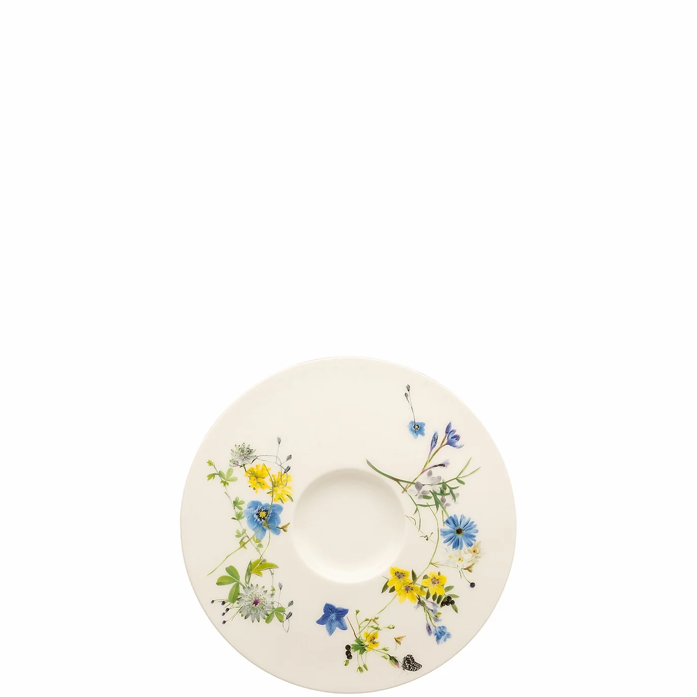 Rosenthal Brillance Fleurs des Alpes spodek do herbaty/cappuccino