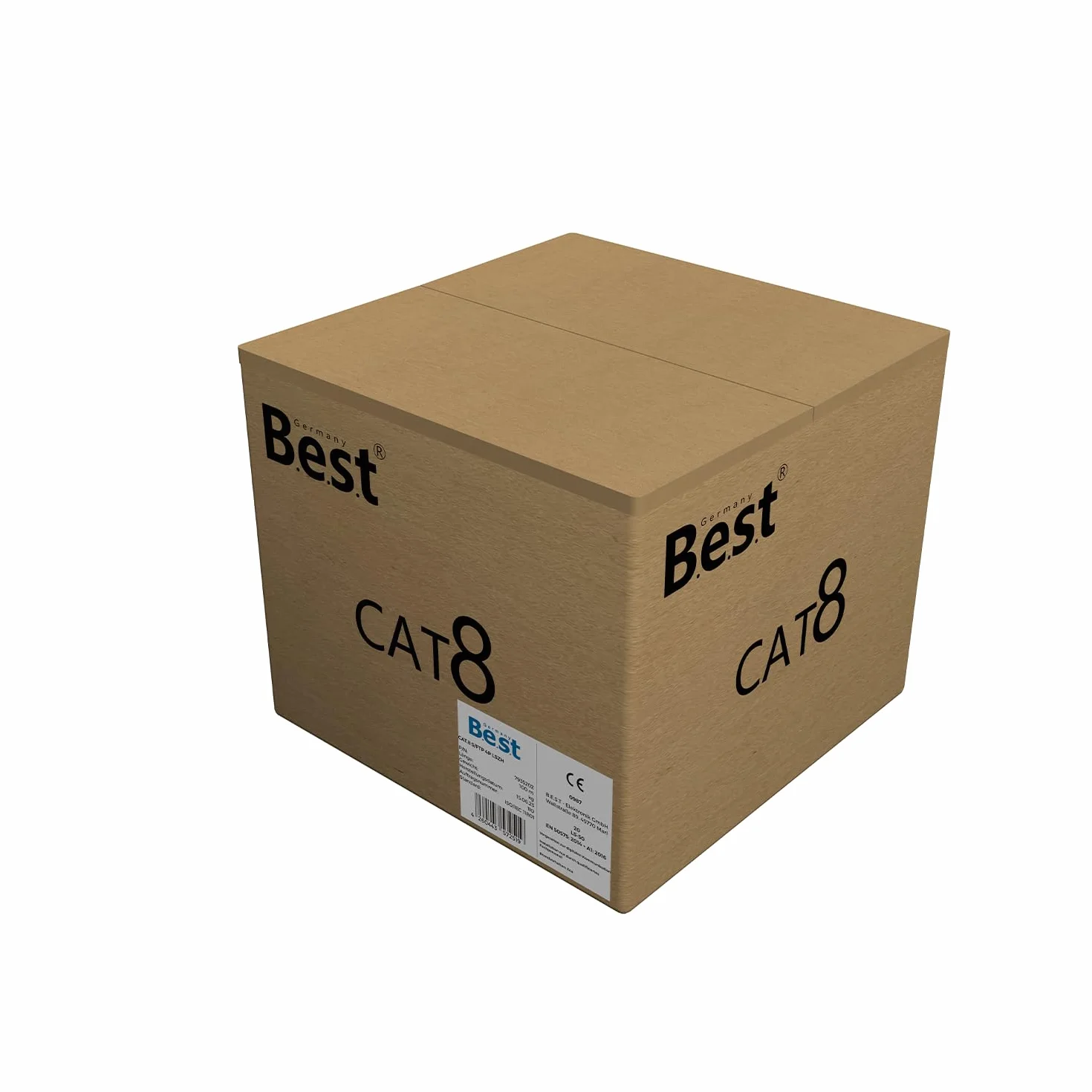 Kabel sieciowy 100 m CAT 8 kabel sieciowy miedziany kabel LAN kabel Ethernet S/FTP 40 Gbit/s Kat 8 czysta miedź kabel do transmisji danych PoE++ LSZH kabel danych Simplex