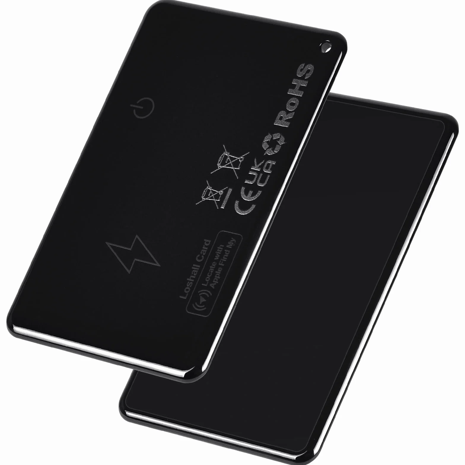 Ainiv Karta Thin Wallet Tracker, akumulatorowy lokalizator portfela, wodoodporny, współpracuje z Apple Find My (tylko iOS), sorter przedmiotów do etykiet bagażowych, telefonów, paszportów