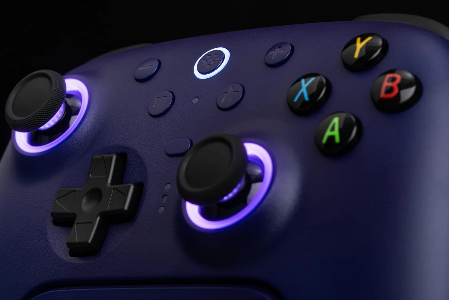 8BitDo Ultimate 2 Wireless Controller for Windows PC, Apple, Steam & Android, Gaming Controller with TMR Joysticks, Hall/Tactile Triggers, Motion Control, RGB Fire Ring, 1000Hz Polling Rate, Purple