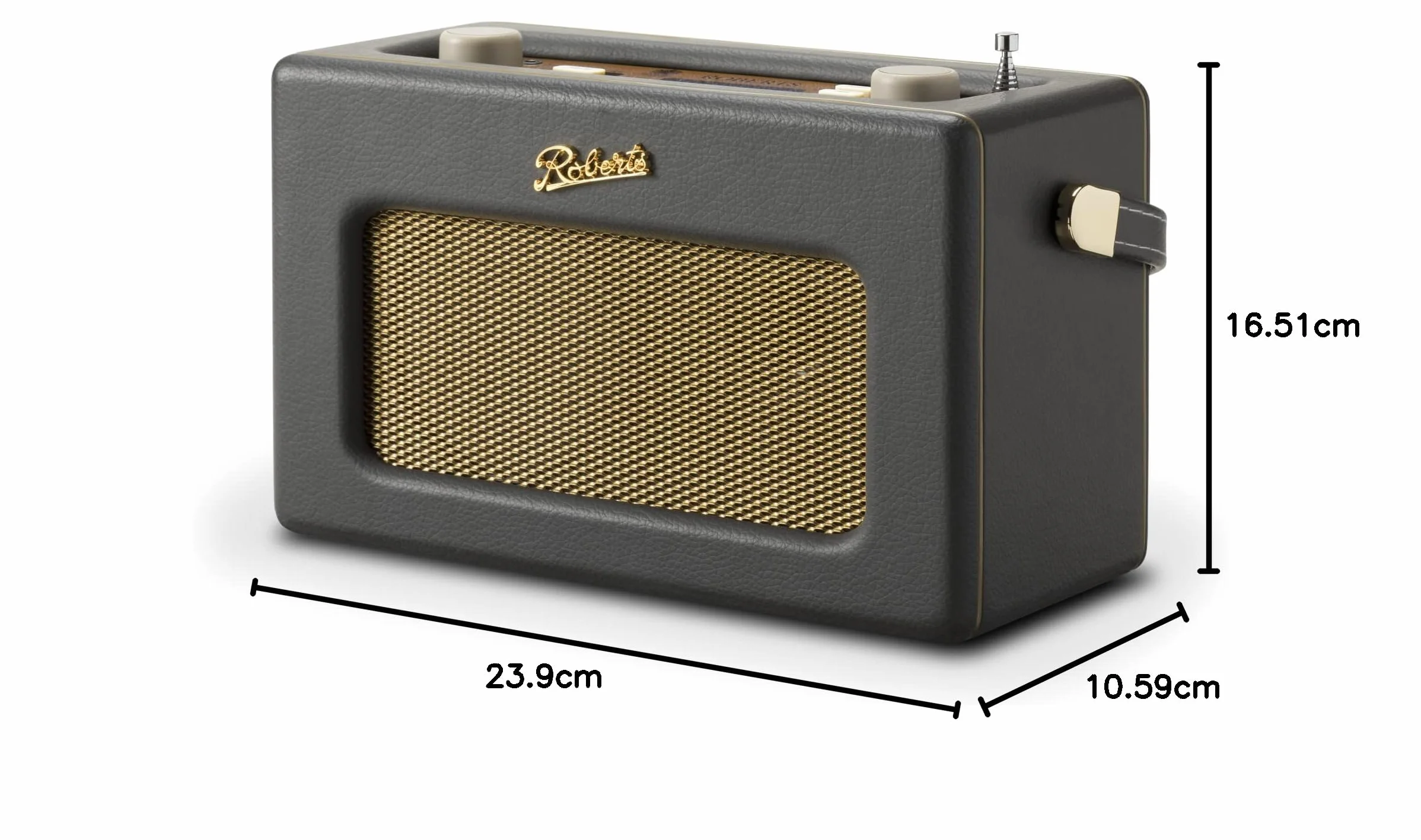 Roberts Revival iStream 3L Przenośne radio, Dab+/FM/Bluetooth/WiFi, Szary Węgiel