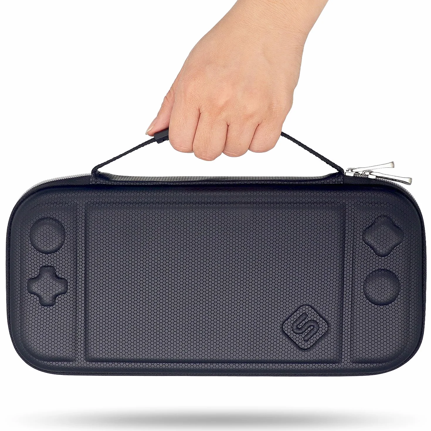 sisma Etui podróżne kompatybilne z Nintendo Switch 2 (2025) - Kompaktowe Wytrzymałe Przenośne Solidna Torba - Kieszeń na akcesoria i 12 miejsc na gry -Czarny