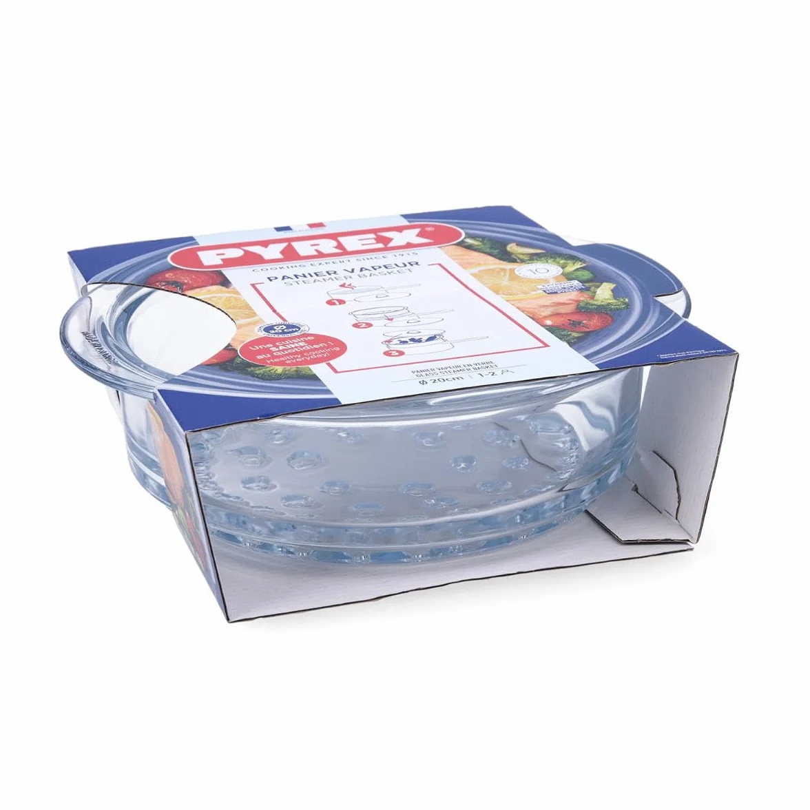 Pyrex Classic Szklany kosz na parze Ø 20 cm