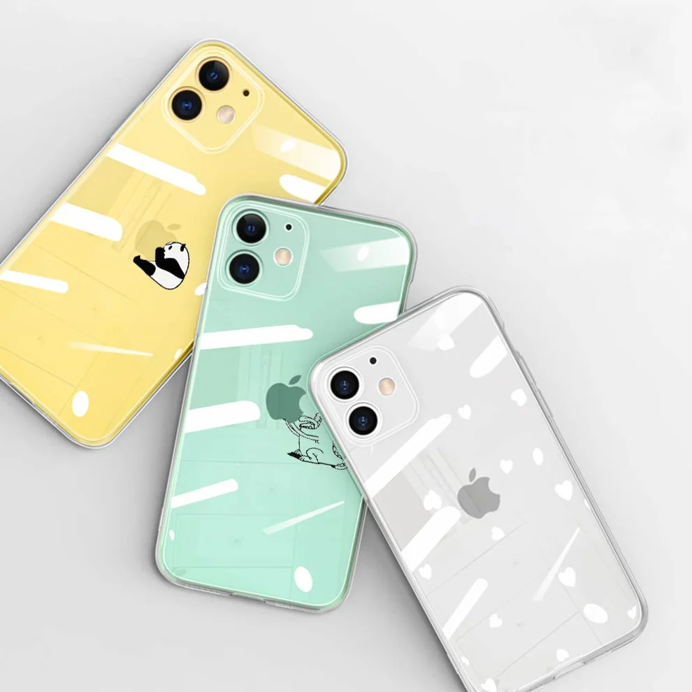Etui na telefon komórkowy iPhone 11 Crystal Clear etui na telefon komórkowy iPhone 11, modne, szykowne, ultracienkie, silikonowe, odporne na uderzenia, zarysowania, etui ochronne do iPhone 11 Slim Case Cover