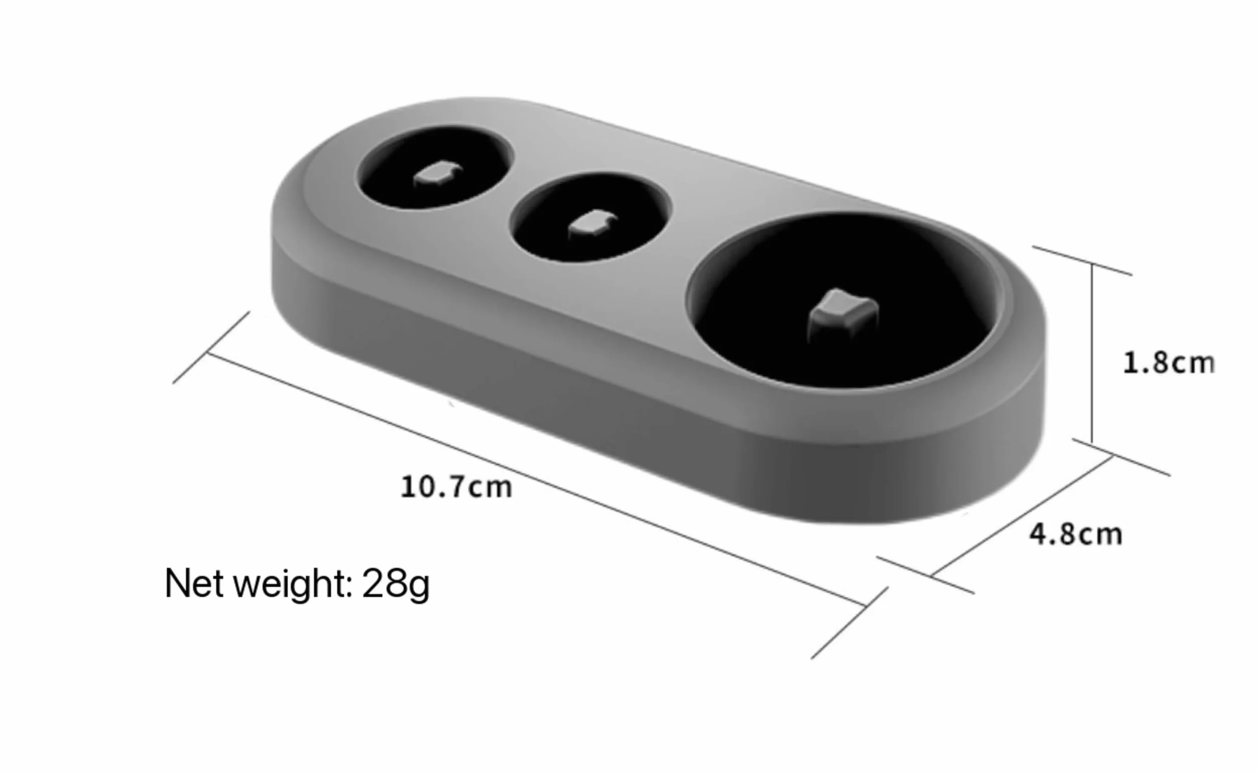 Wsparcie dla elektrycznej szczoteczki do zębów z dwoma uchwytami na główki kompatybilne z serią Braun Oral B Pro/DB/iO iO3 iO4 iO5 iO6