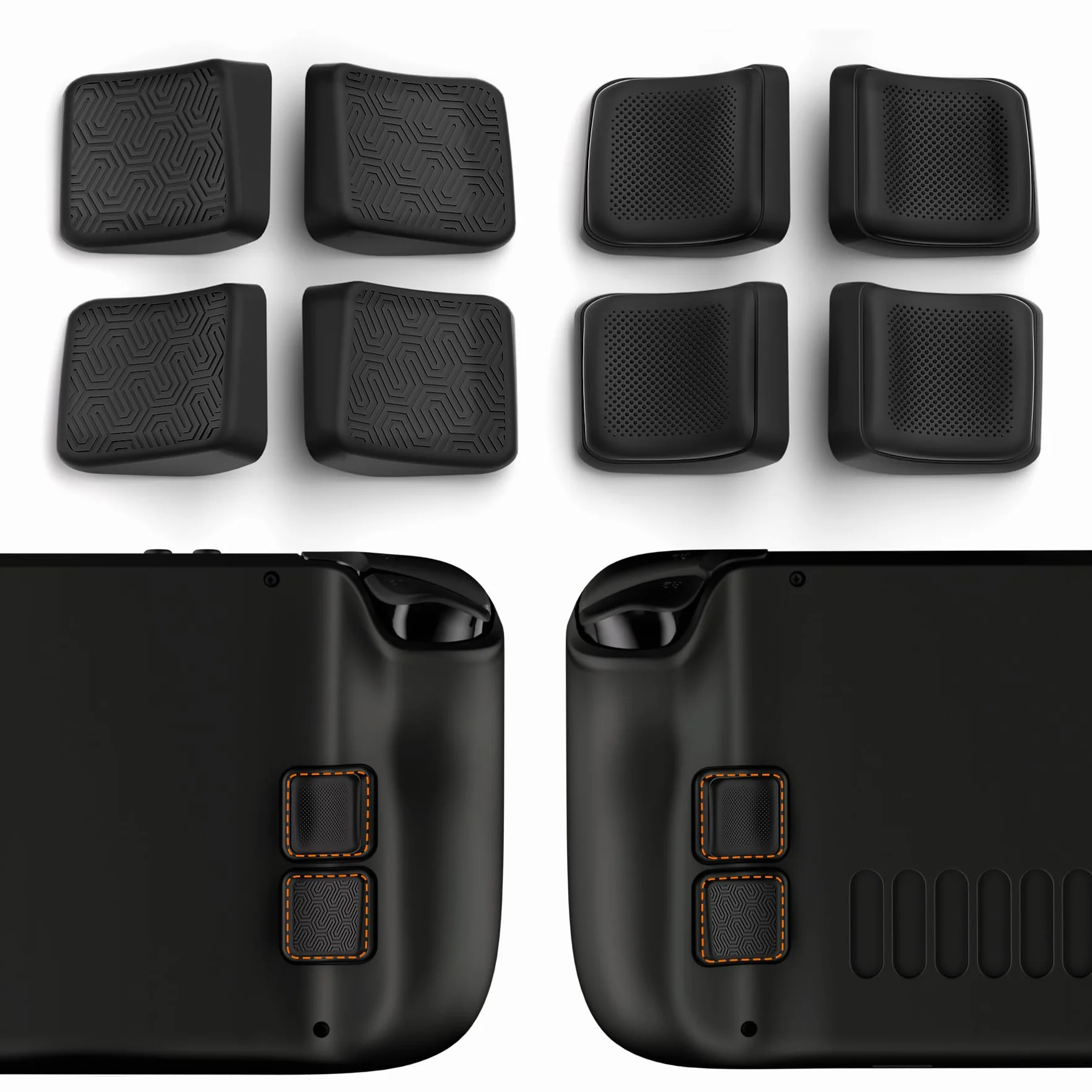 PlayVital Akcesoria do Steam Deck OLED,Ochrona Przycisków Tylnych, Osłona Przycisków do Steam Deck LCD – Czarny