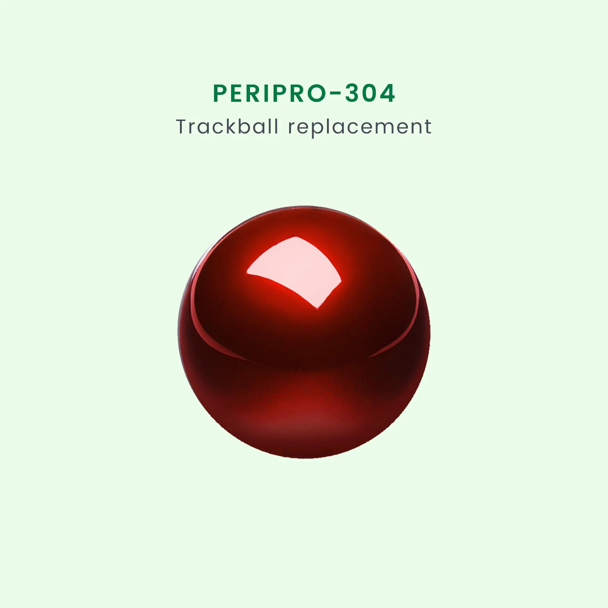 Perixx PERIPRO-304 Trackball 55 mm, błyszczące wykończenie, prędkość, czerwony, kompatybilny z innymi myszkami Trackball