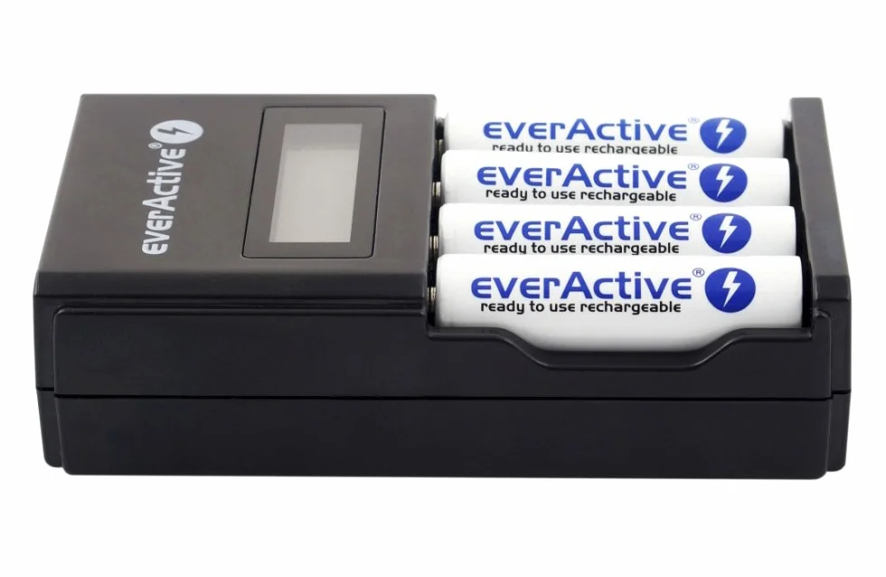 Everactive 5902020523987 Ładowarka Akumulatorów, Czarny, 4X AA/AAA