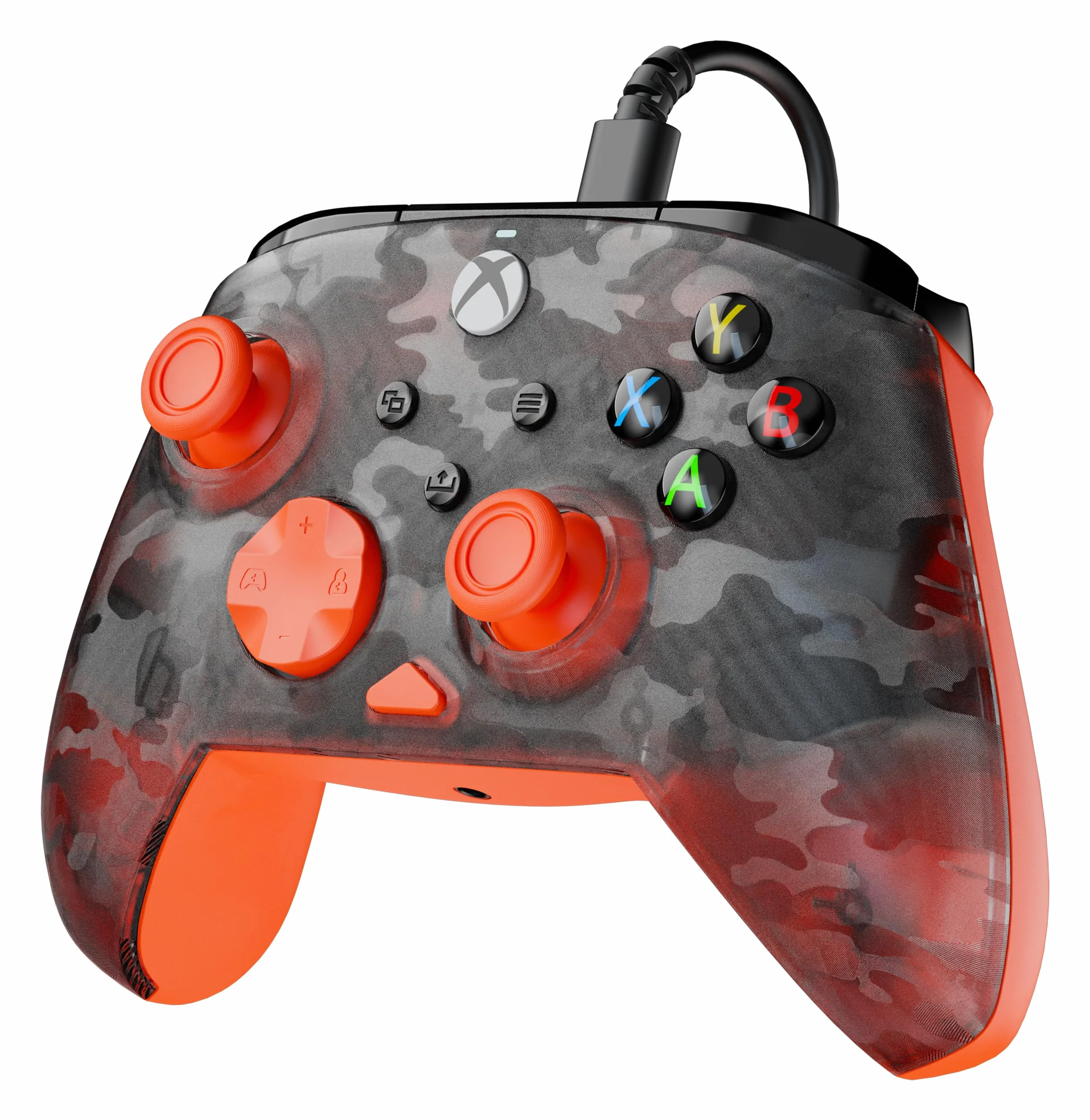 Turtle Beach Rematch Core Ghost Black Camo/Orange Wired – licencjonowany do Xbox Series X i S, Xbox One i komputerów z systemem Windows
