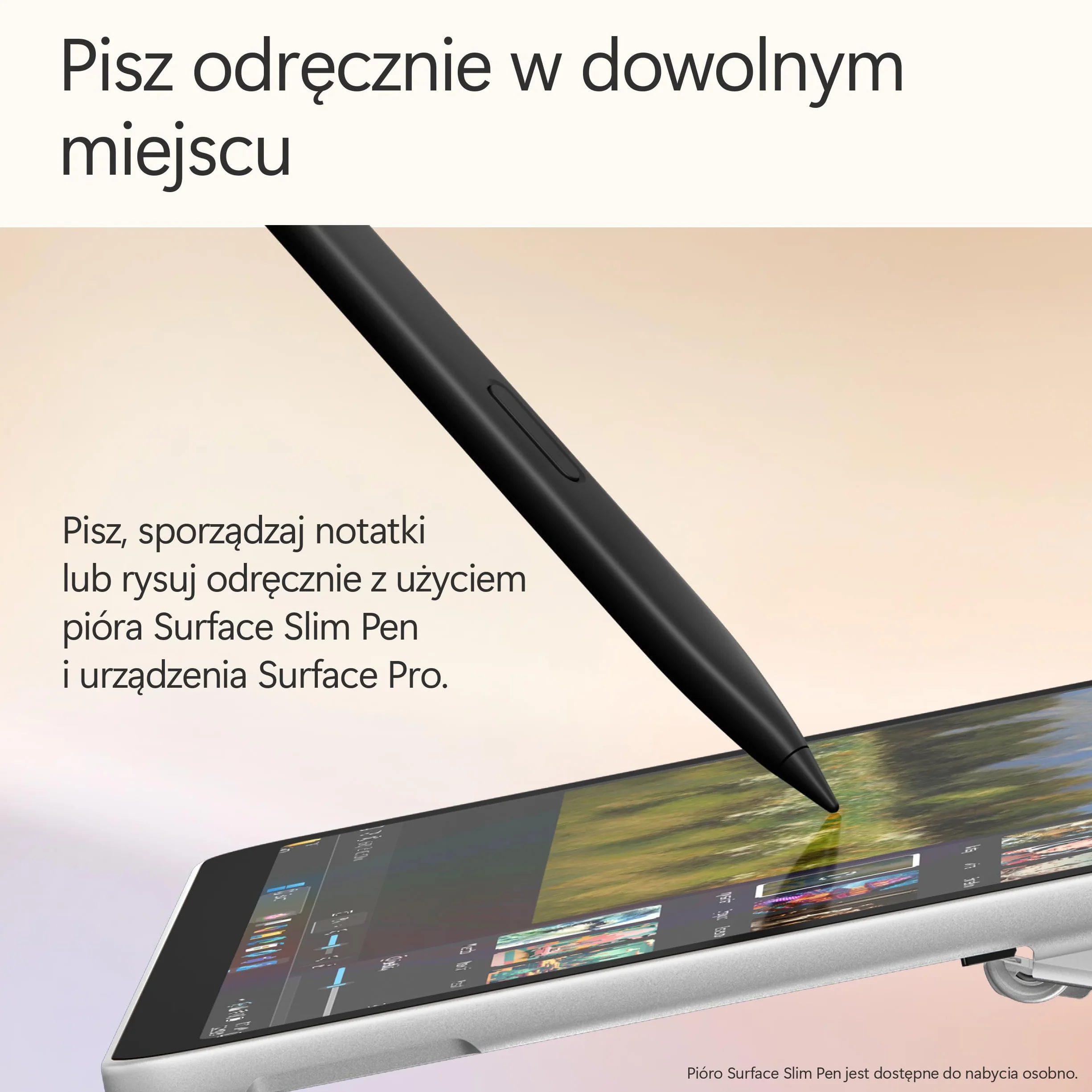 Microsoft Surface Pro | Copilot+ PC | 12-calowy ekran dotykowy LCD | Snapdragon® X Plus | 16 GB pamięci RAM | 512 GB SSD | Najnowszy model, 1. edycja | Platyna