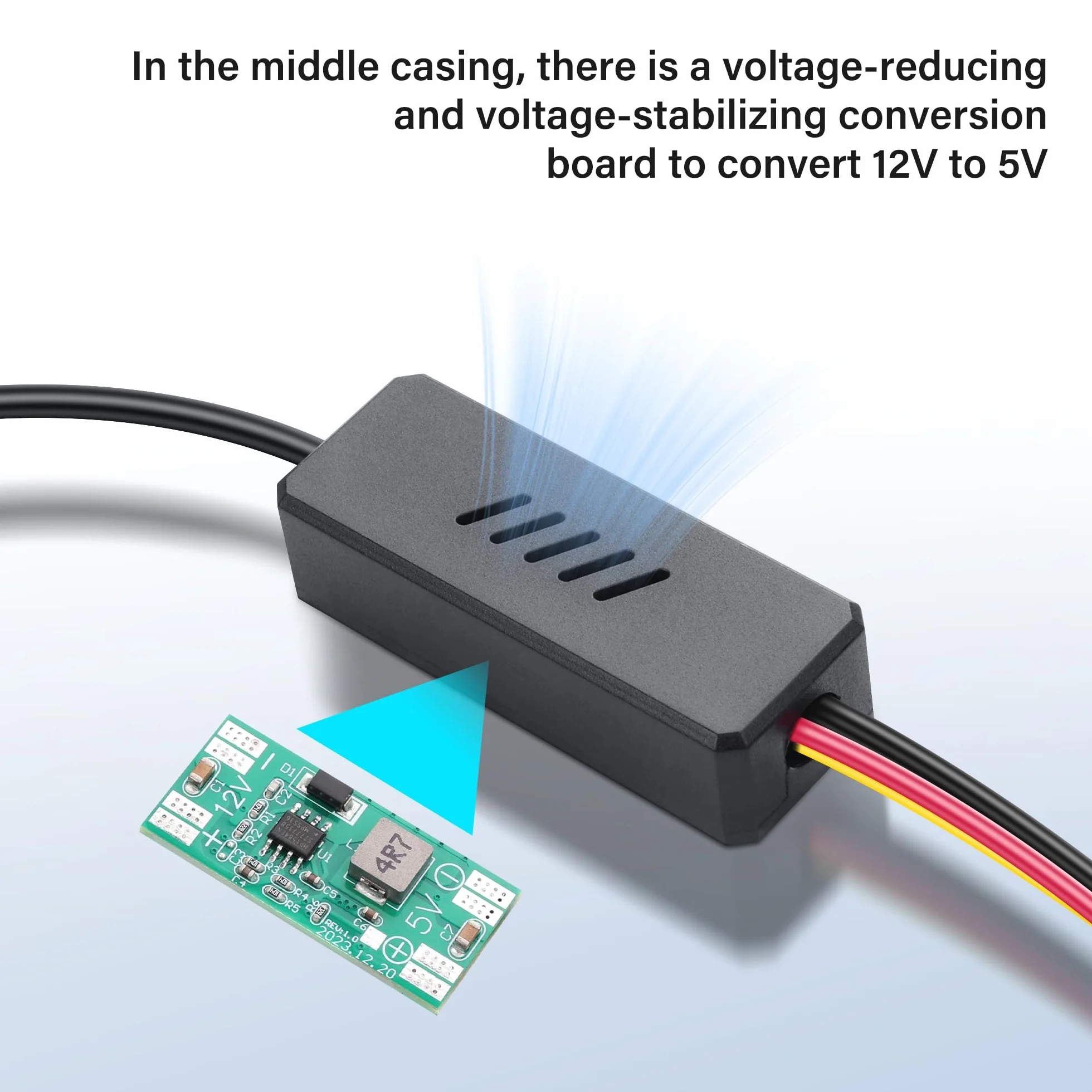 SinLoon DC5525 do SATA IDE kabel zasilający dysk twardy DC 5,5 x 2,5 mm żeński do żeńskiego kabla przedłużającego SATA z regulatorem napięcia obniżającego (1 do 4)