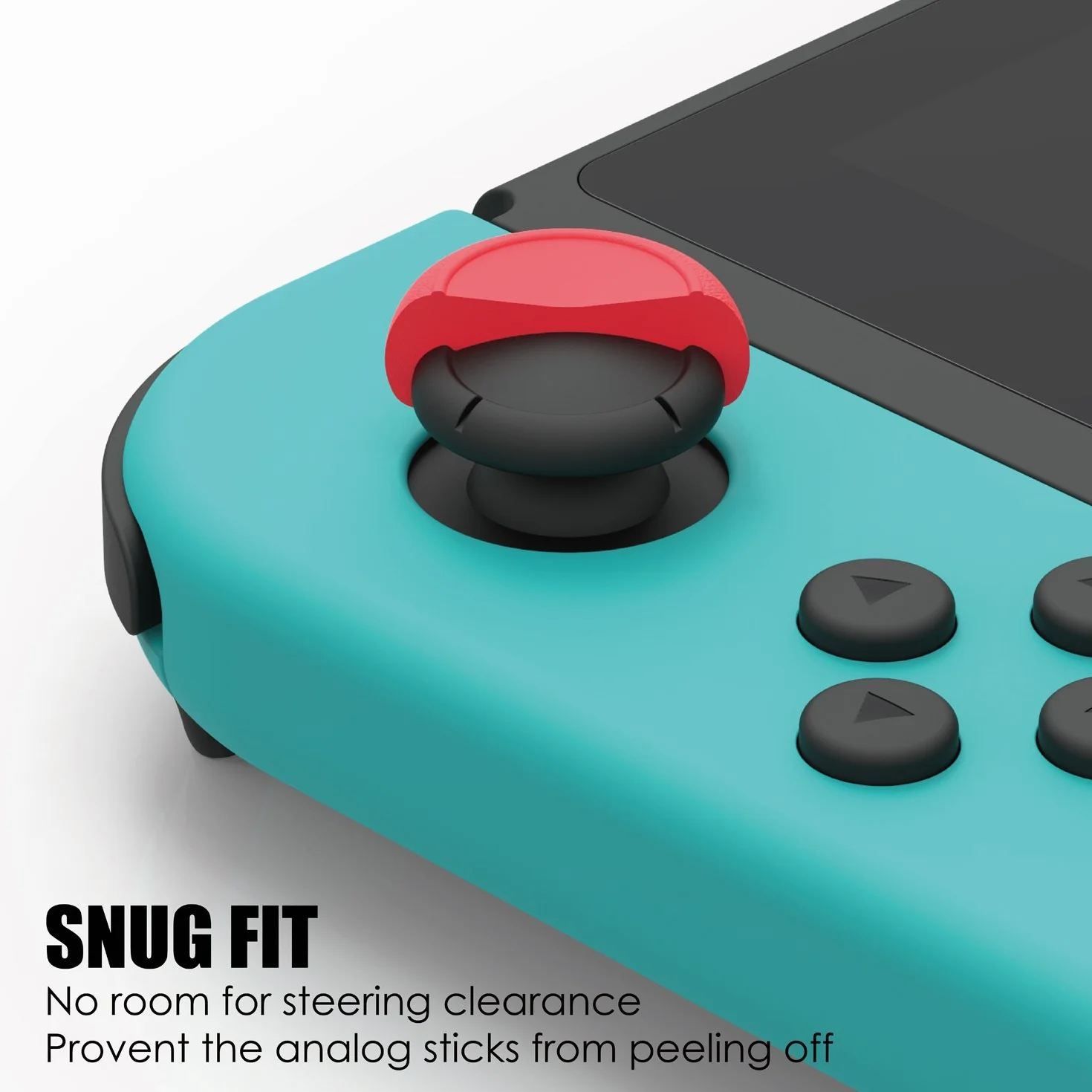 Skull & Co. Skin, CQC i FPS zestaw uchwytów na kciuki, nasadka joysticka, nasadka analogowa do Switch i Switch OLED Joy-Con Controller - niebieski + neonowy żółty, 3 pary (6 szt.)