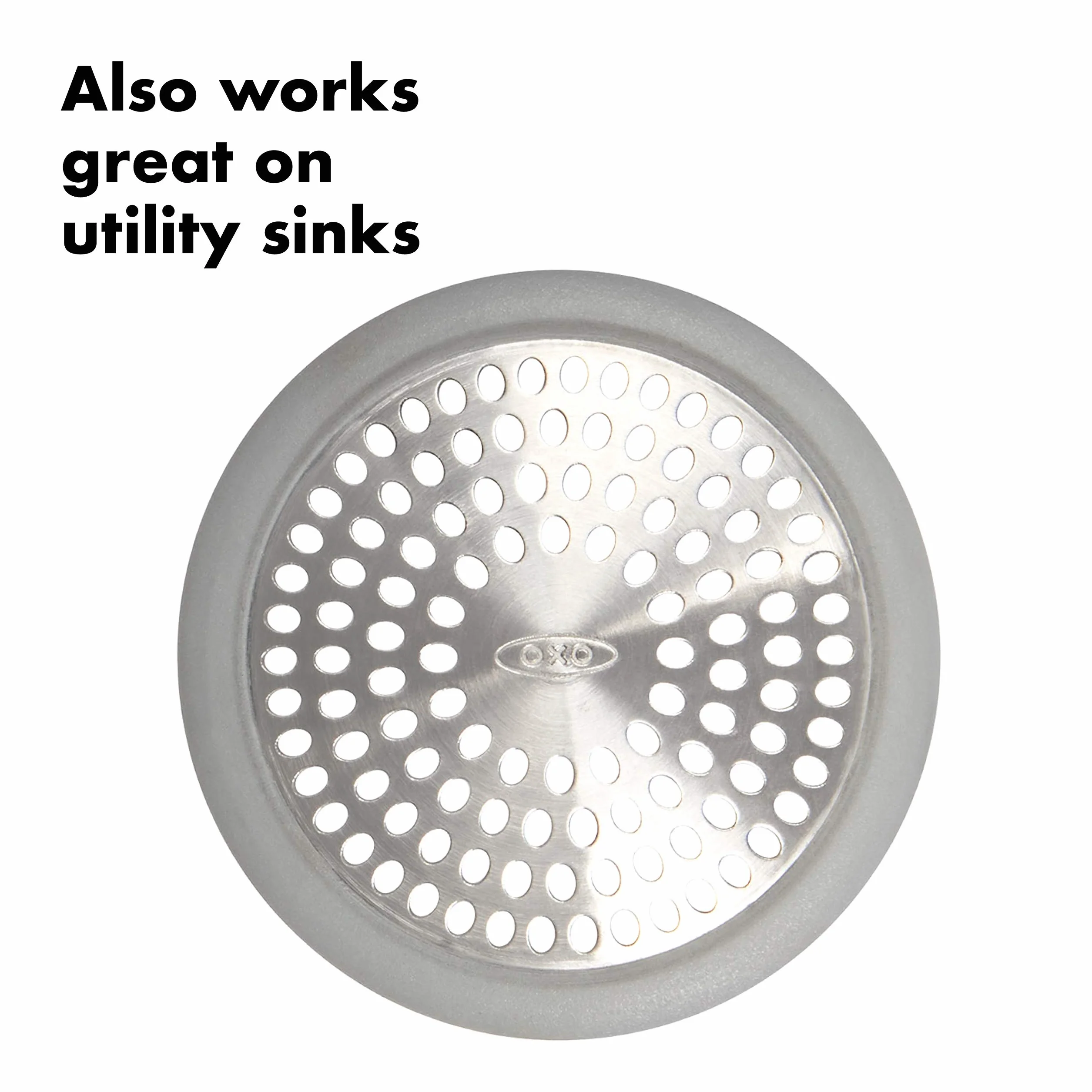 OXO Good Grips Sitko Odpływowe Do Wanny, Srebrne