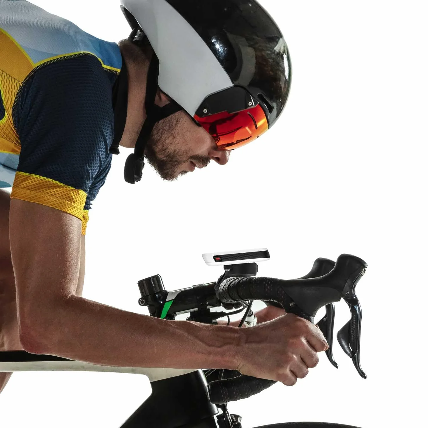 OcioDual Uchwyt krawędziowy kompatybilny z urządzeniami Garmin, Varia RTL510 RTL515 RVR315, kompatybilny z akcesoriami GoPro, standardowy słupek barowy od 25,4 mm do 31,8 mm