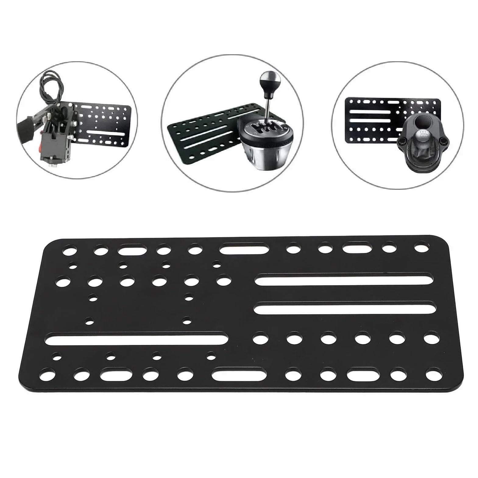 Uniwersalny Uchwyt na Biurko do Dźwigni Zmiany Biegów SIM Racing, Uchwyt na Biurko Hamulca Ręcznego USB, z Wieloma Otworami, do Gier Wyścigowych G27 G25 G29 T500 T300