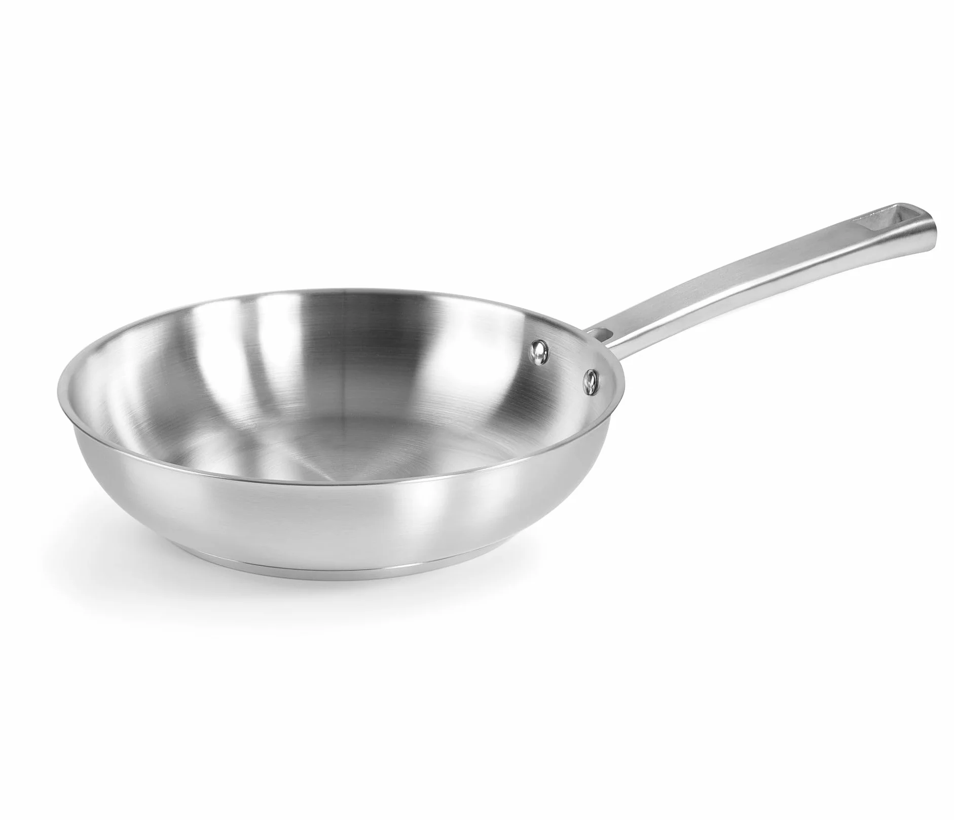 LACOR - Patelnia Foodie 45430, stal nierdzewna 18/10, nieprzywierająca, ergonomiczny, naturalny i przyjazny dla środowiska uchwyt, kompatybilny z każdą kuchnią, kompatybilny piekarnik, nadaje się do