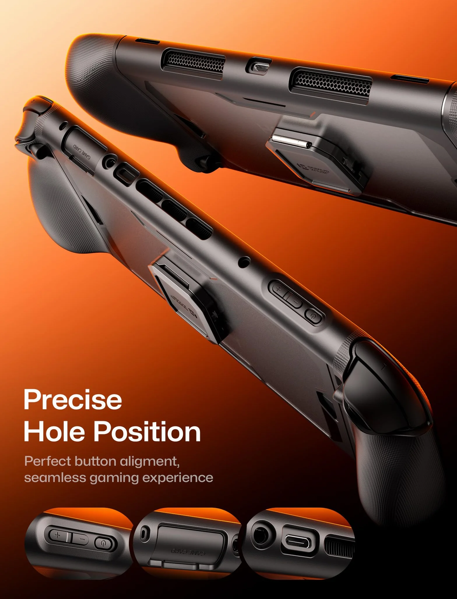 JSAUX PC0121 Etui ochronne do konsoli Nintendo Switch 2, 360°, odporne na wstrząsy, ModCase z tylną obudową, przednią pokrywą, metalową podstawką i silikonowym paskiem, antypoślizgowy uchwyt