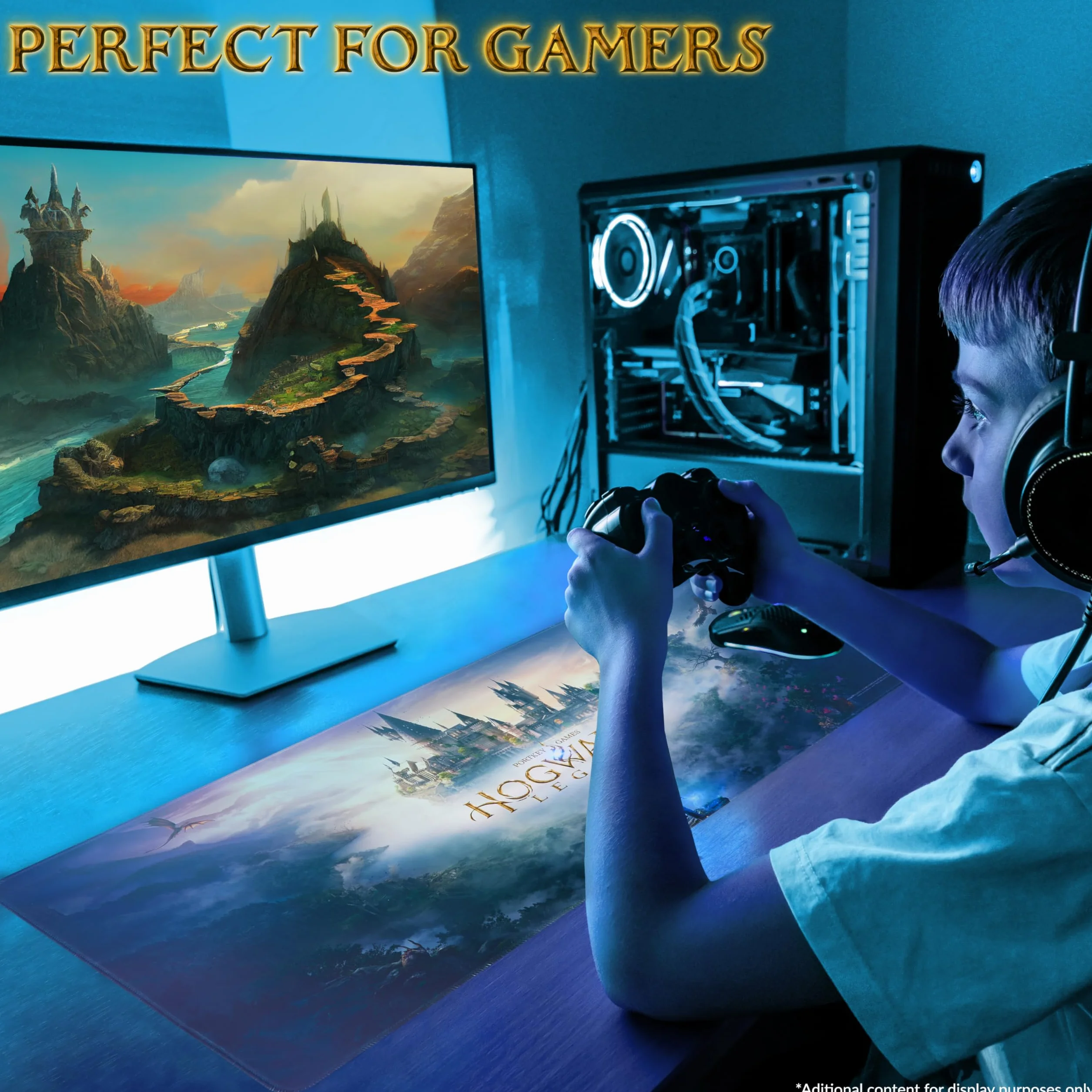 Harry Potter Hogwarts Legacy Gaming Mouse Pad Duża mata na biurko 80 x 35 cm Mata ochronna na biurko PC Laptop Klawiatura Akcesoria na biurko