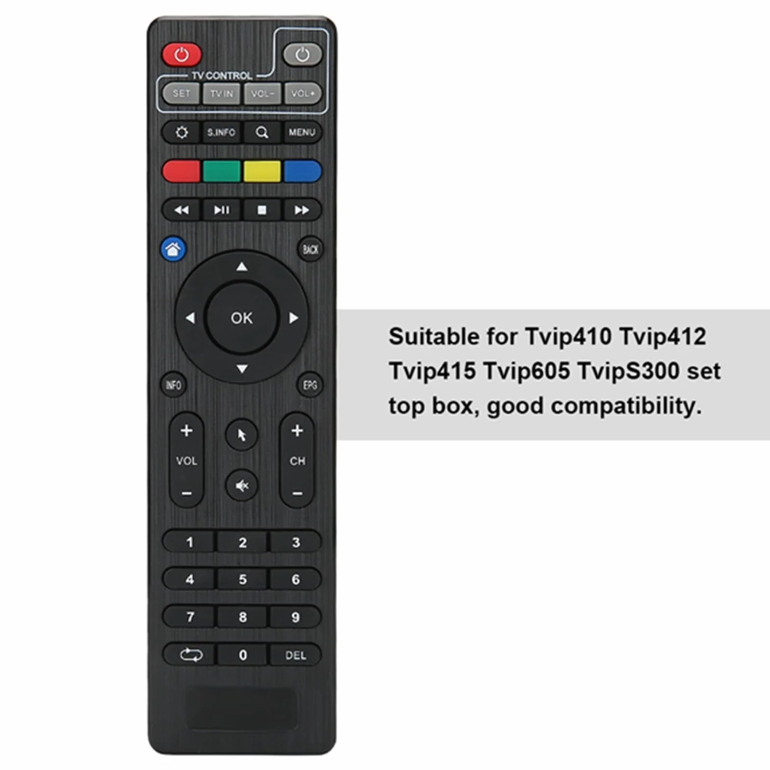 Pilot do Dekodera TV Pilot Zastępczy ABS do Dekodera TV Telewizor Dekodera TVp412 Tvip415 Tvip605 TvipS300