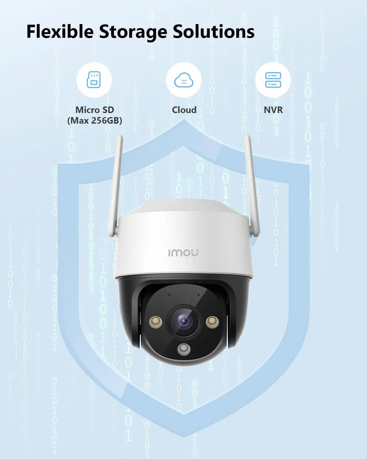 Imou 2.5K (4MP) Zewnętrzna kamera monitorująca WiFi PTZ, zewnętrzna kamera IP 360 ° WiFi, 30 m kolorowy noktowizor, wykrywanie ludzi AI, inteligentne śledzenie, wodoodporność IP66