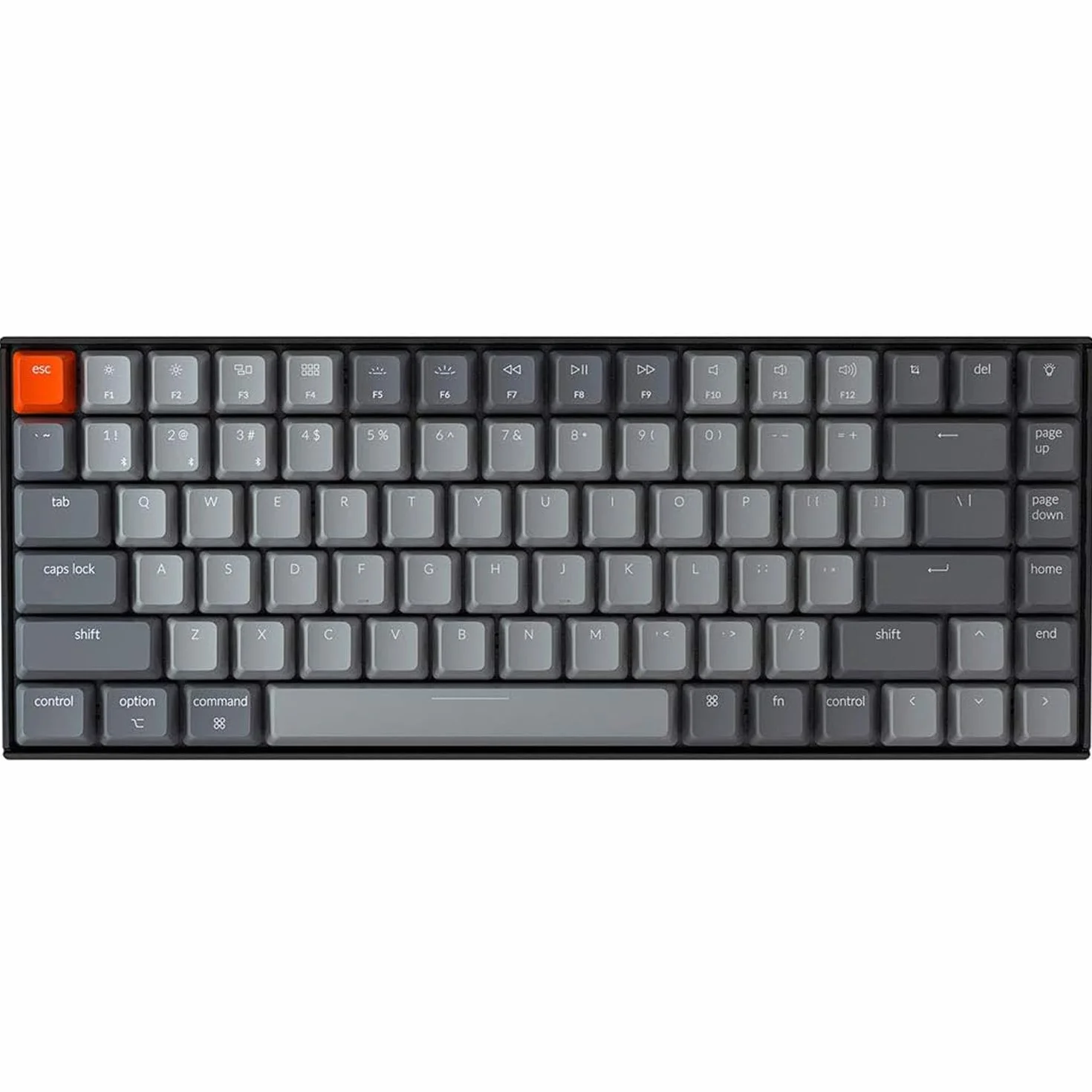 Keychron - K2 Wireless Mechanical Keyboard - Bezprzewodowa Klawiatura Mechaniczna Białe Brown