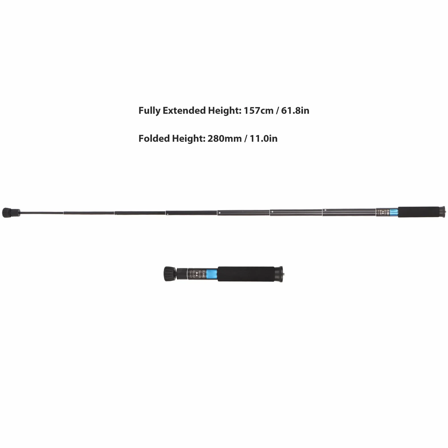 62-calowy Monopod do Aparatu, Wytrzymały Monopod do Bezlusterkowych Lustrzanek Cyfrowych, Stabilny Monopod Fotograficzny, Lekki i Przenośny, z Etui