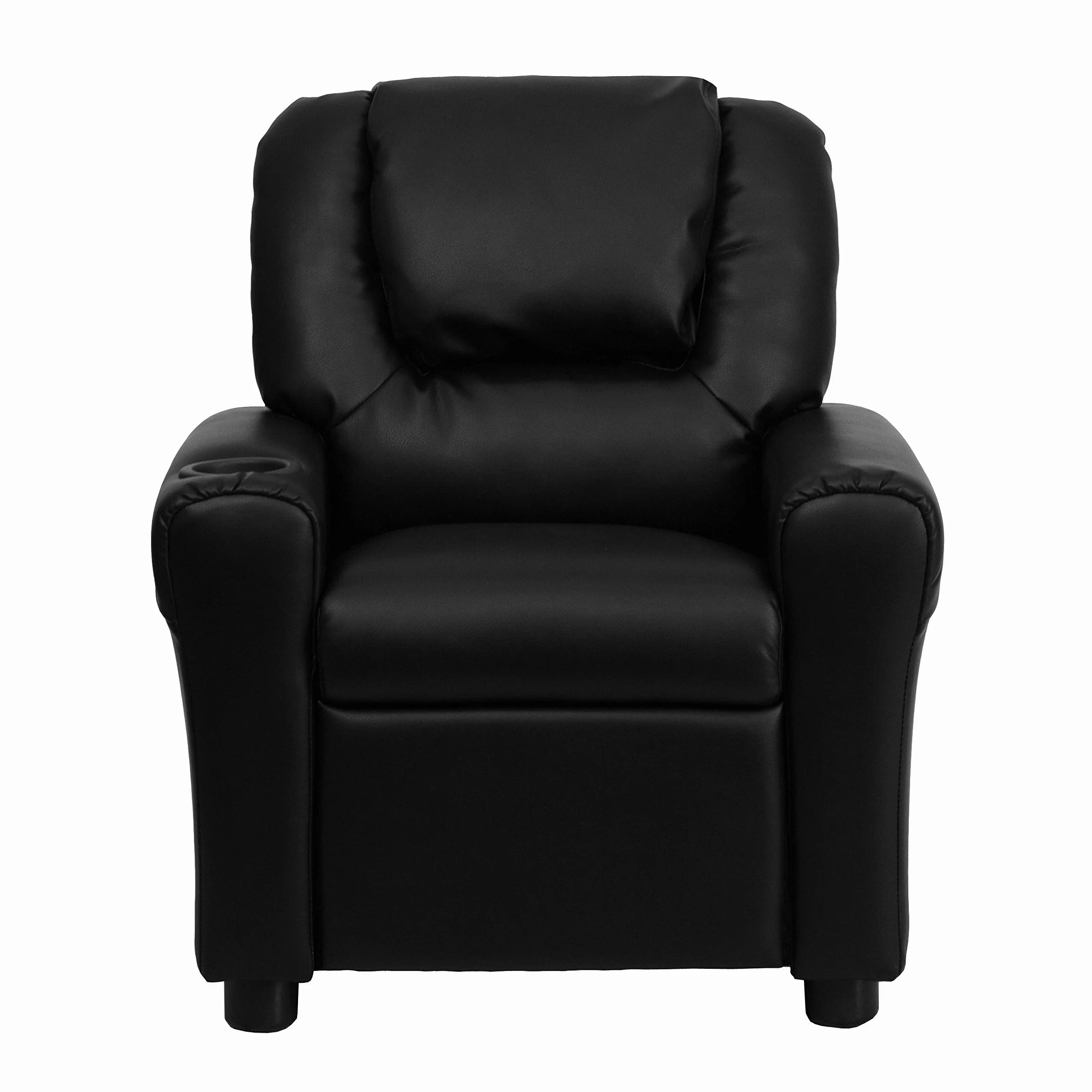 Flash Furniture Leżak dziecięcy skóra czarny 60.96 x 48.26 x 48.26 cm
