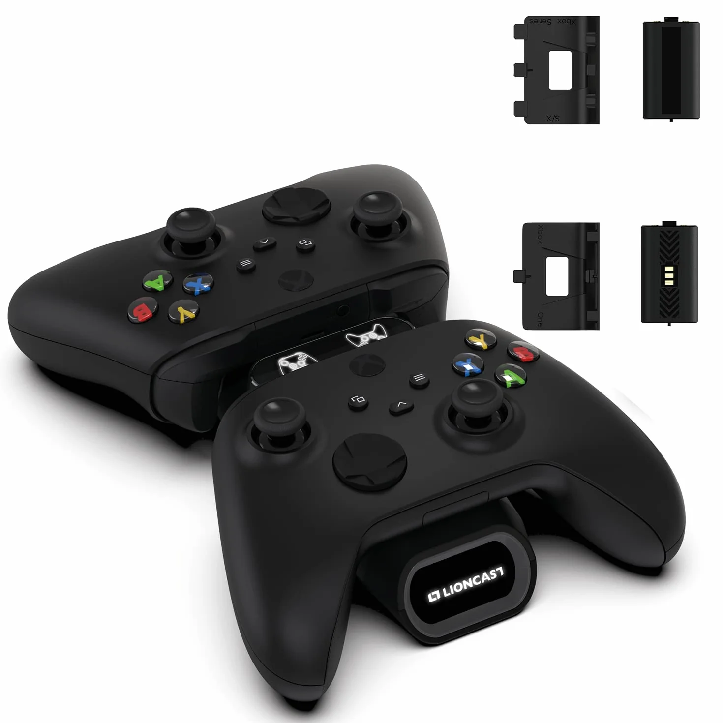 Lioncast Stacja ładująca do konsoli Xbox Controller z akumulatorem 1200 mAh