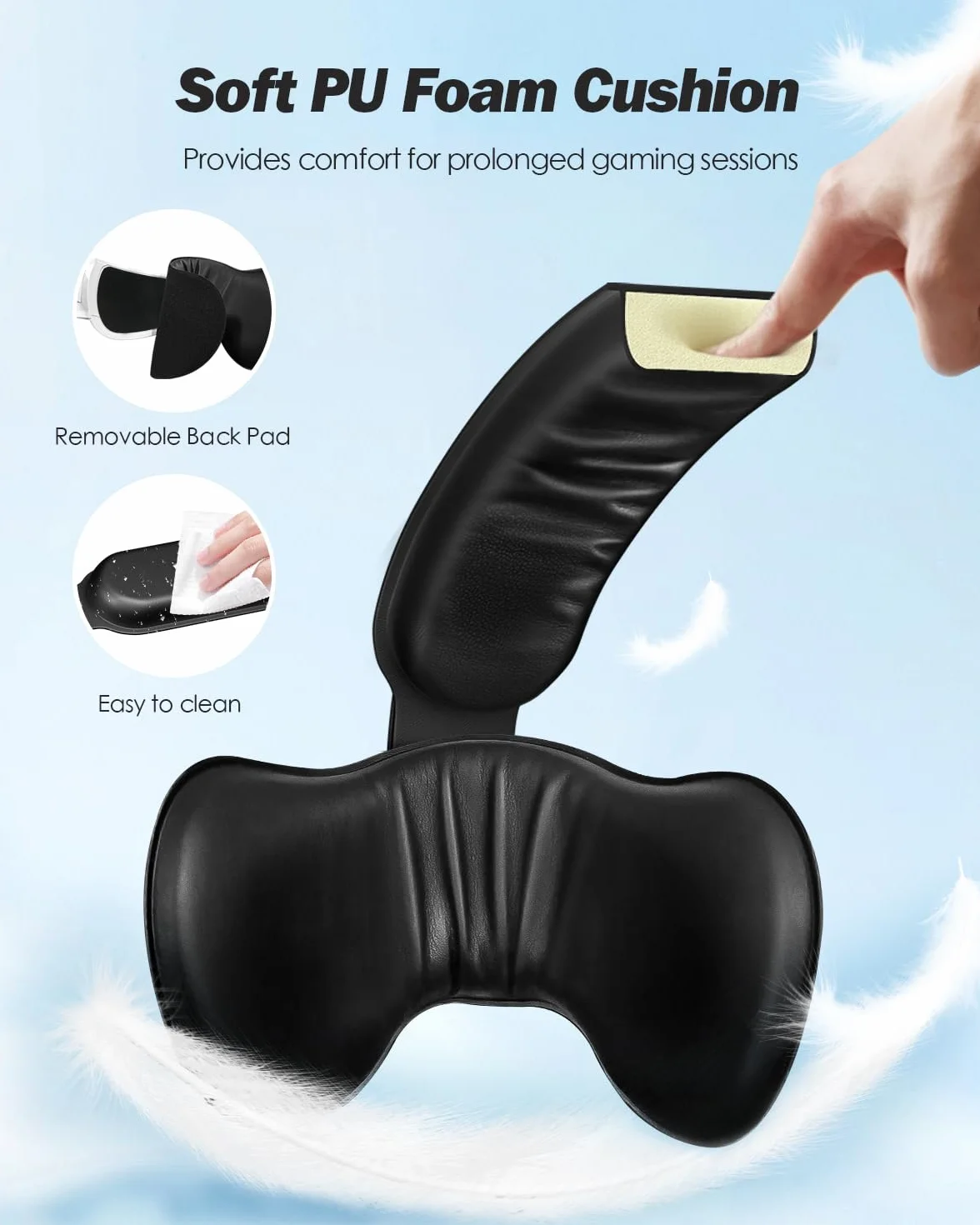 SUPERUS Regulowany Pasek na Głowę Baterii dla Quest 2 ze Słuchawkami, Akcesoria Zastępcze do Meta/Oculus Quest 2