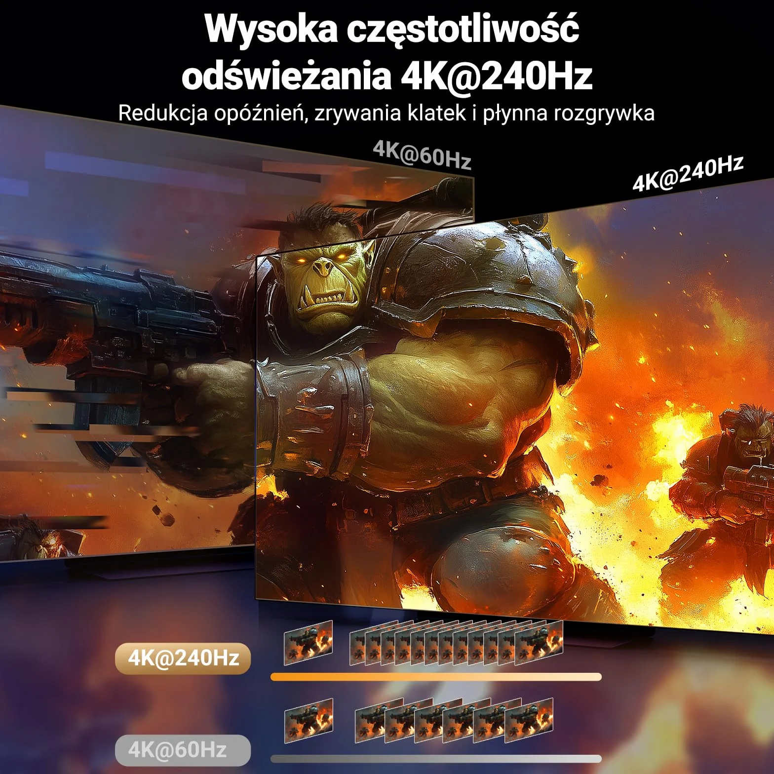 UGREEN PrzełąCznik Hdmi 8k@60hz 5 Wejść 1 WyjśCie Aluminium ObsłUga 4k@240hz Hdr10+ Hdcp 2.3 Cec Rozdzielacz Hdmi 2.1 Z Zasilaczem Kompatybilny Z Ps5/4 Xbox Switch Roku Apple Tv Fire Stick