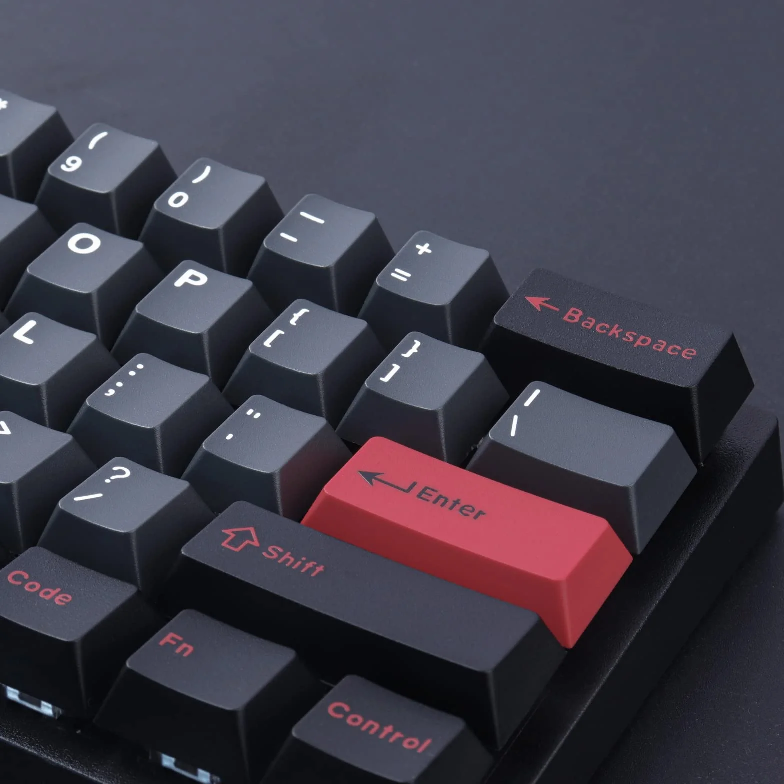 Nasadki klawiszowe Evil Dolch Double Shot, 170 klawiszy, profil Cherry, ABS, nasadki na klawisze do przełączników MX, układ ISO/ANSI, klawiatura mechaniczna