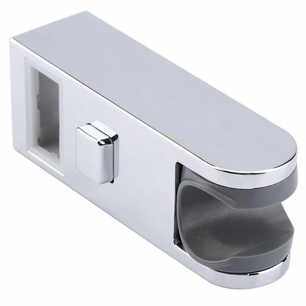 DEWIN Uchwyt na słuchawkę prysznicową do rury 30 mm x 15 mm, regulacja wysokości S, chromowane szyny ślizgowe, uchwyt na głowę, narzędzie stojące do łazienki w domu hotelu