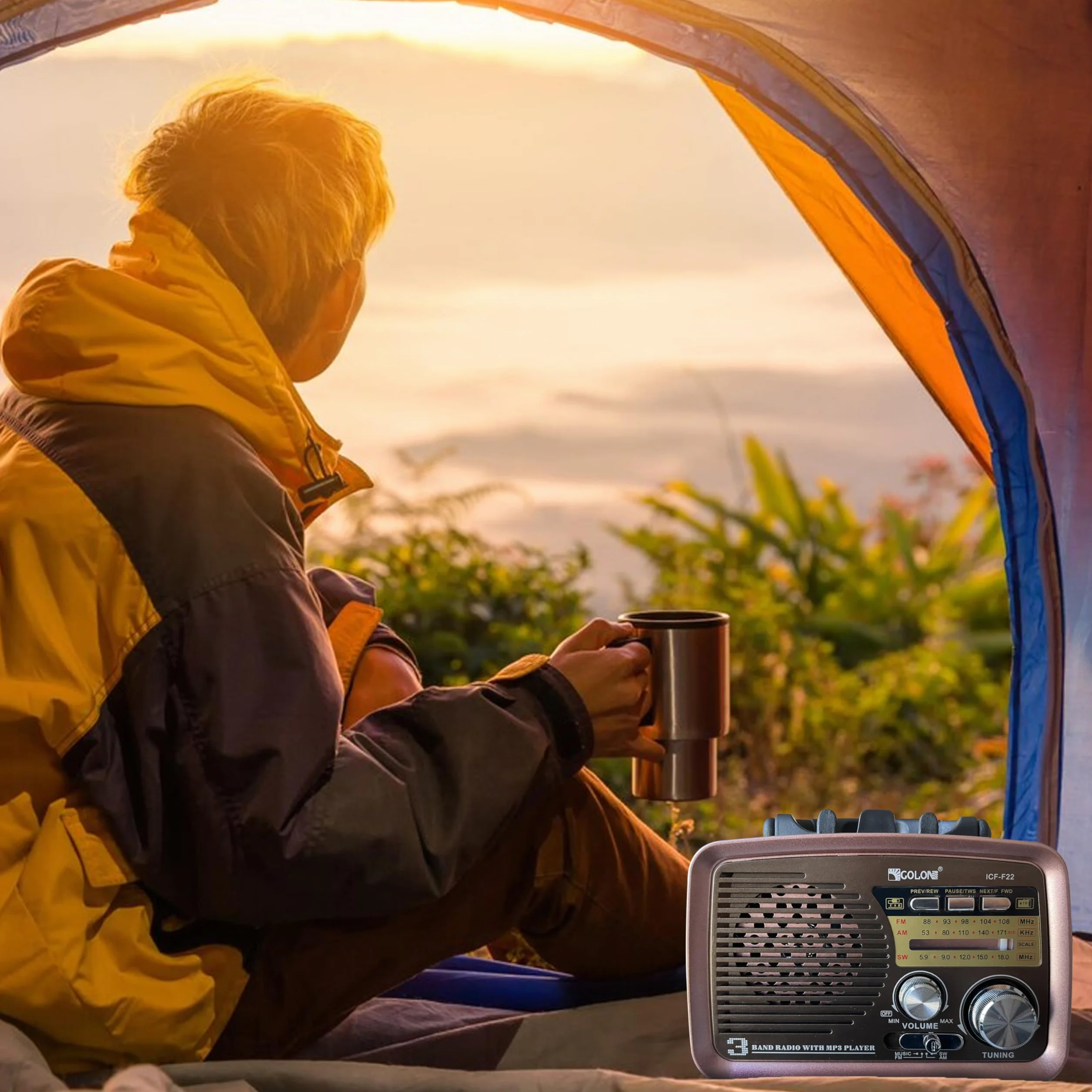 Retoo Radio Bluetooth FM retro nostalgiczne radio walizkowe o wyglądzie drewna, w stylu vintage, kompaktowe urządzenie obsługuje karty SD USB, proste radio kuchenne do biura, domu, seniorów