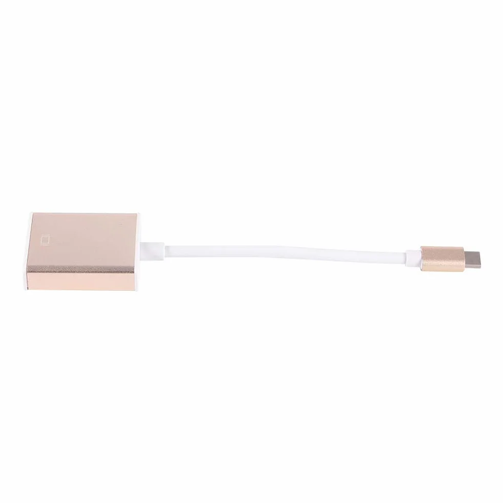 VBESTLIFE USB 3.1 typu C przełączany na adapter wieloportowy VGA dla nowego Macbooka 12 cali (srebrny)