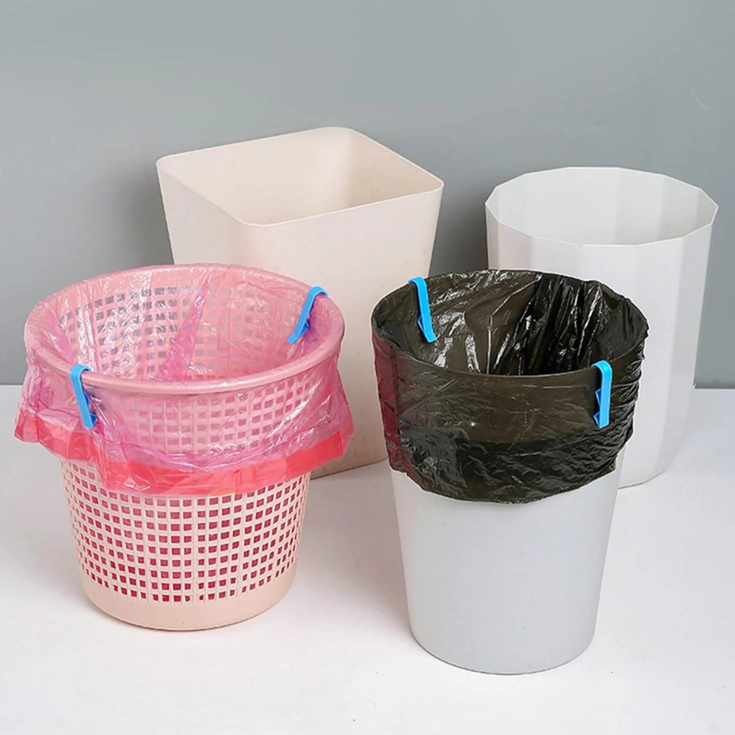 24 sztuki na śmieci, klipsy do worków na śmieci, plastikowe klipsy, akcesoria do śmieci i artykuły gospodarstwa domowego.