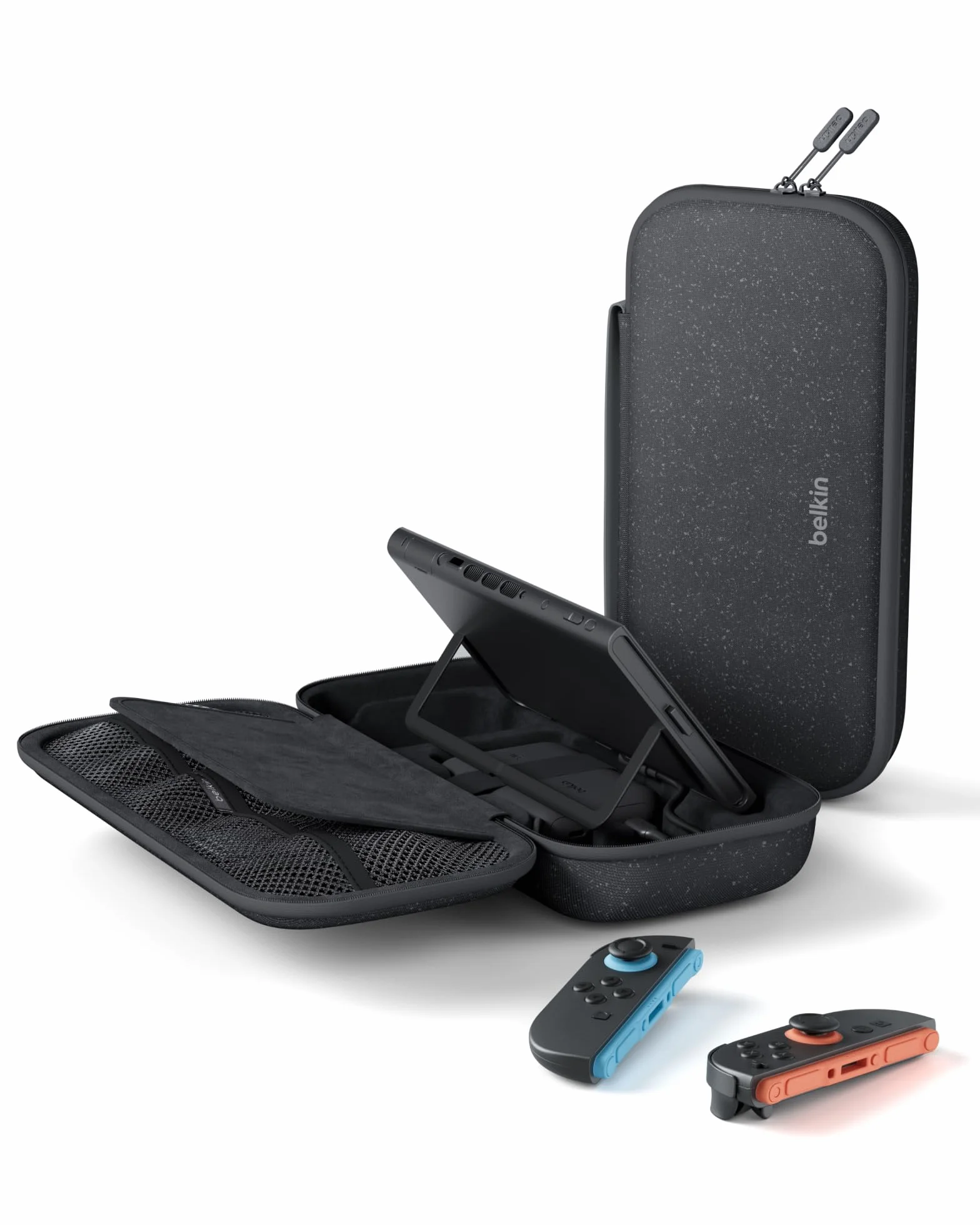Belkin etui ładujące do Nintendo Switch 2 z powerbankiem 10 000 mAh, wyświetlaczem LCD, ładowarką 20 W, uchwytem na AirTag – Antracyt