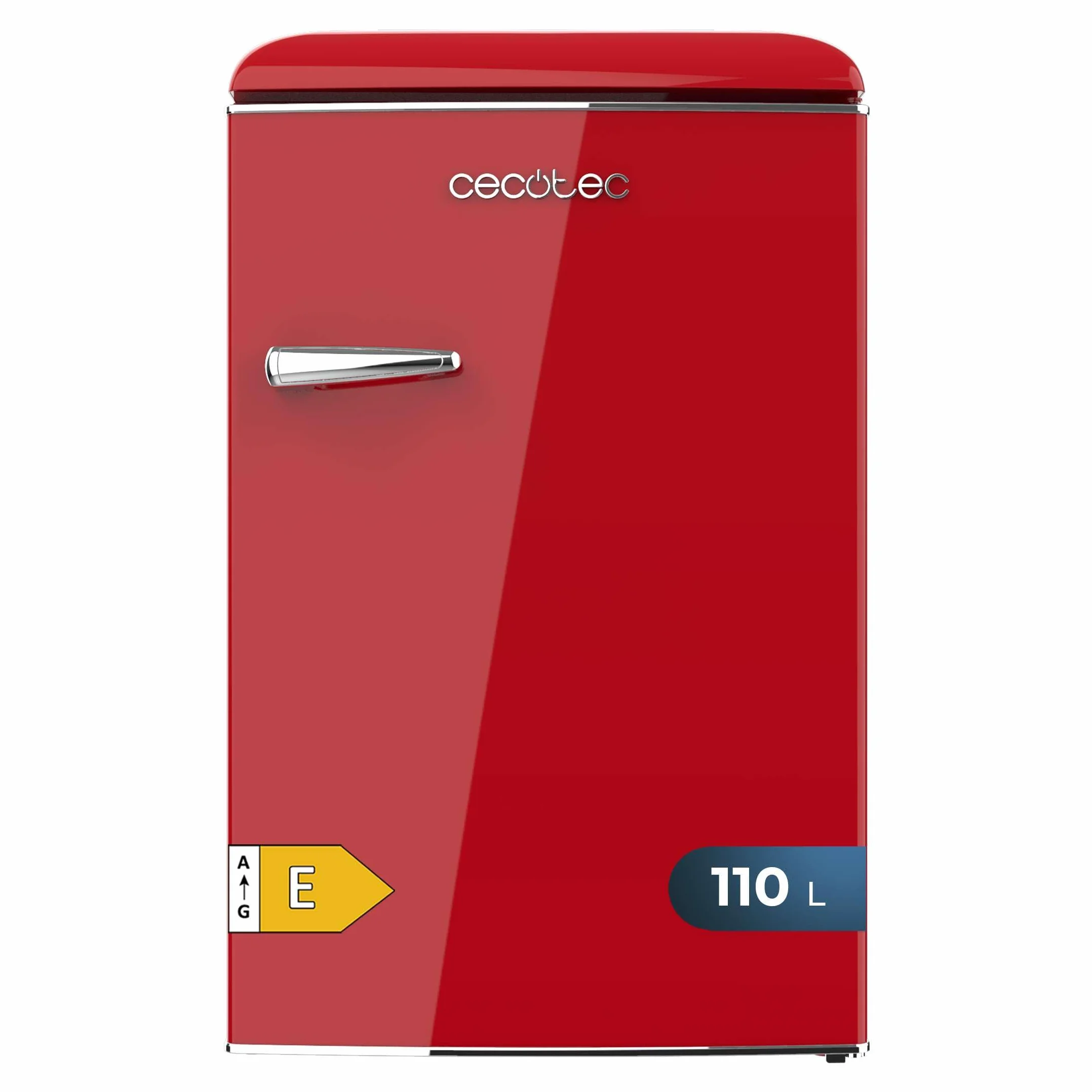 Cecotec Bolero CoolMarket TT Origin 110 Red E. Mini lodówka Retro 1-drzwiowa 110 l