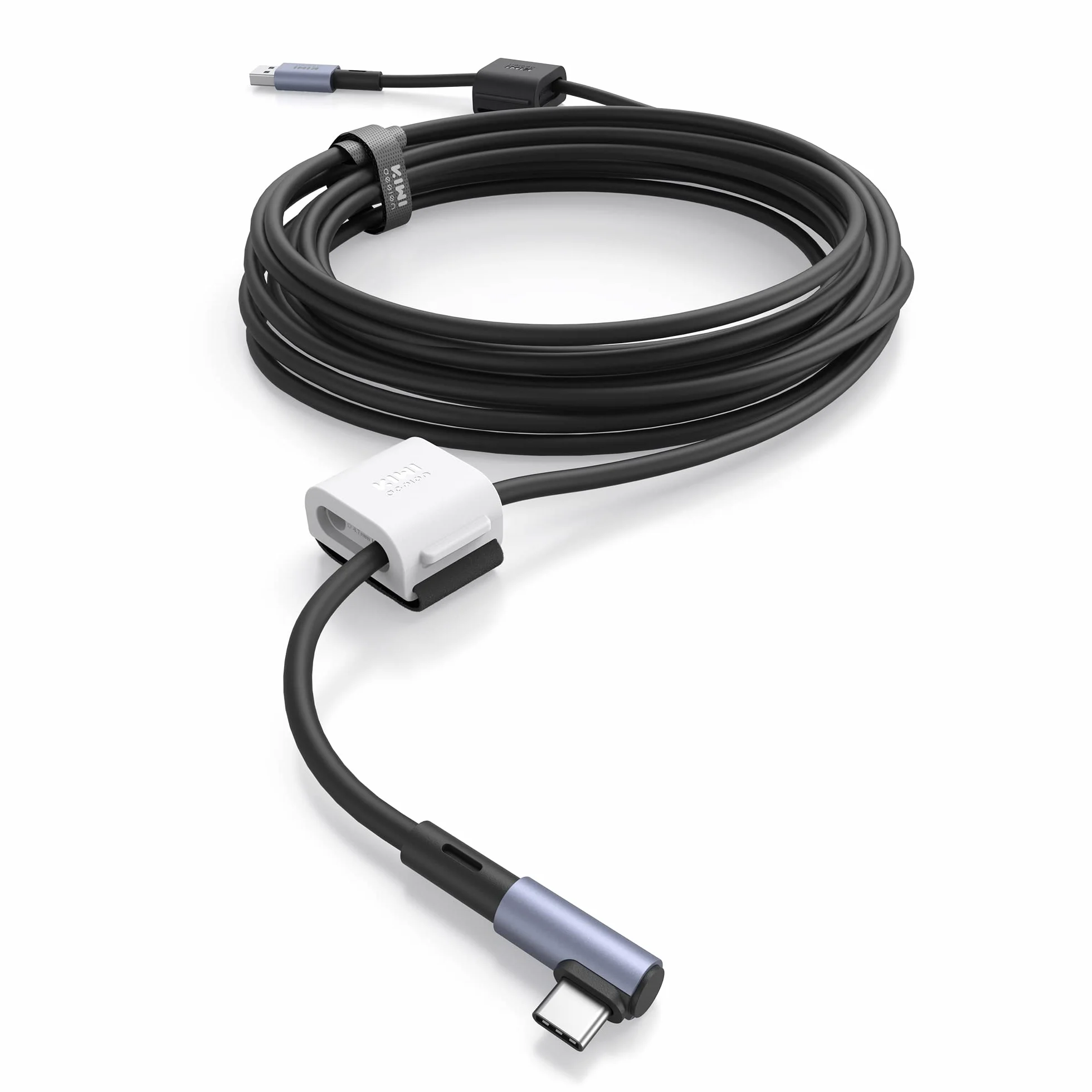 KIWI design Kabel łączący 5 metrów kompatybilny z Quest 3/2, z klipsem na kabel