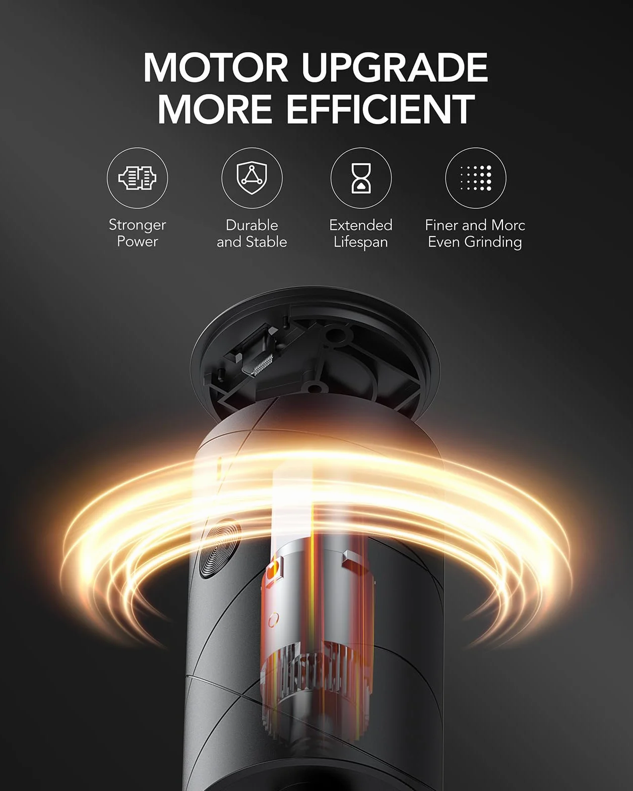 FORLIM Elektryczny młynek do soli, pieprzu, zestaw młynków do soli, pieprzu, z diodami LED, z regulowanym ceramicznym mechanizmem mielącym, 7 poziomów regulacji grubości (czarny + biały)