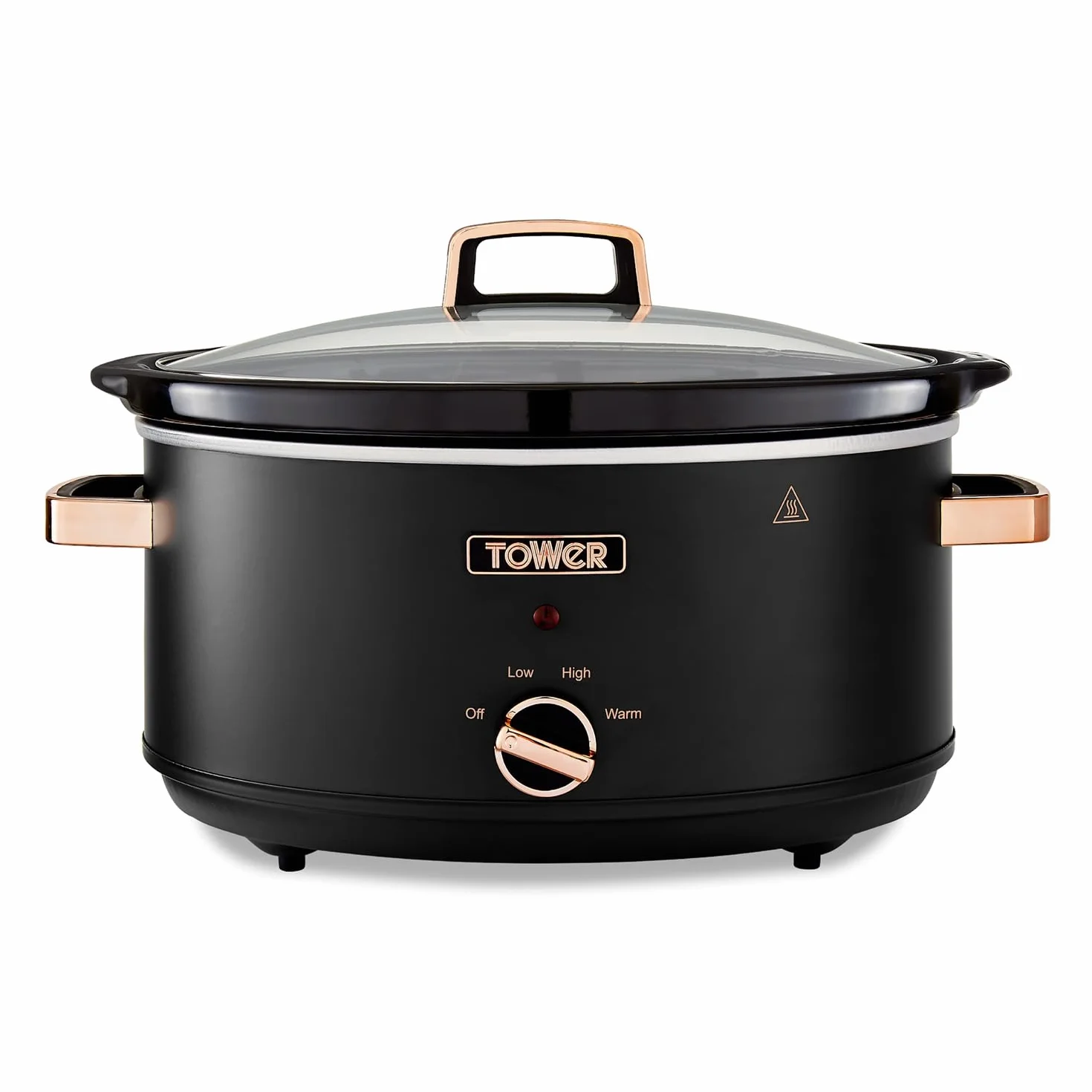 Tower T16043BLK Wolnowar 6,5L Stojak 3 Ustawienia Ciepła Uchwyty Cool Touch Czarny Różowe Złoto