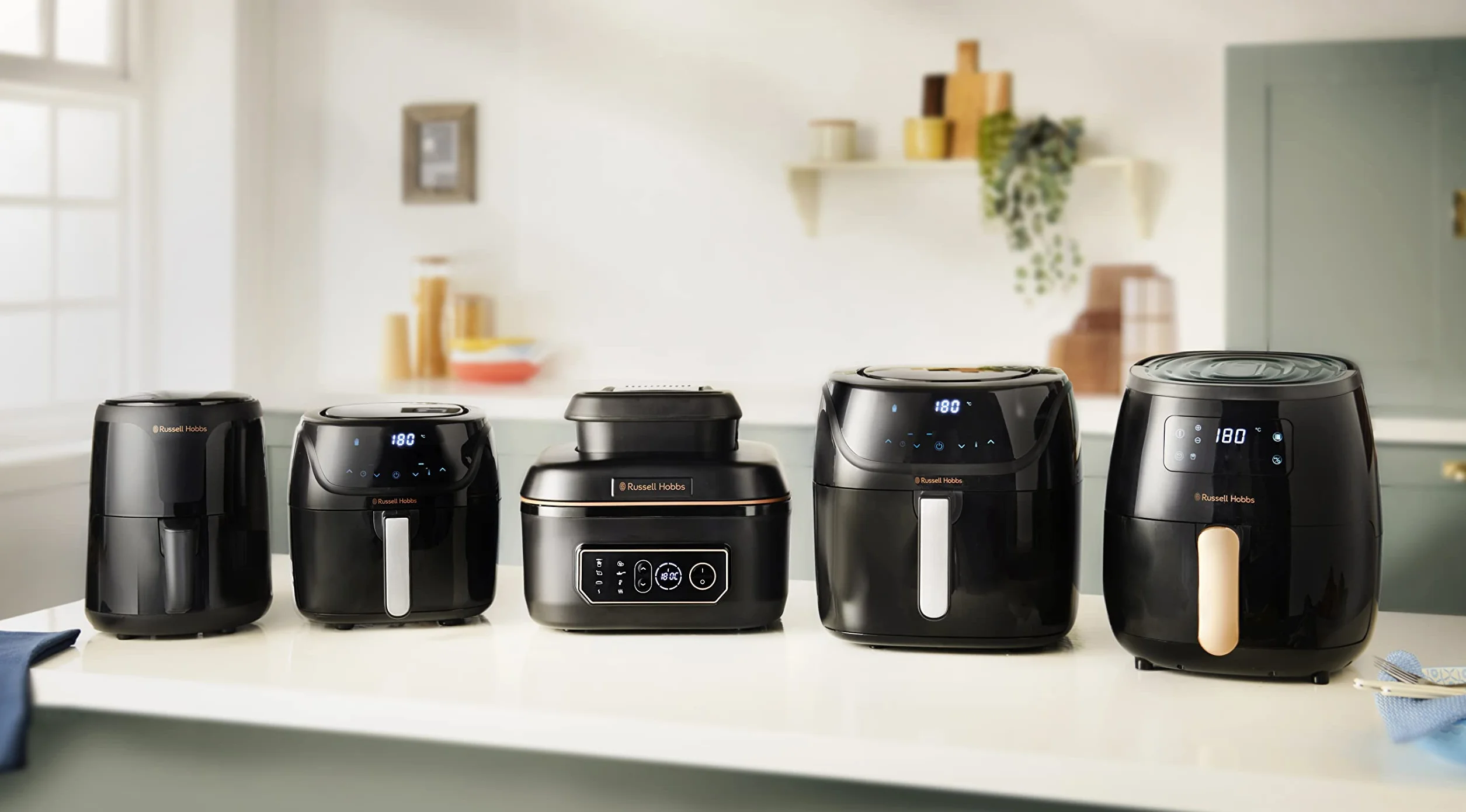 Russell Hobbs Frytkownica beztłuszczowa XXL 8L [7 funkcji gotowania, 10 programów] Rapid Air (można myć w zmywarce, max. 220°C, frytkownica bez oleju, grill, pieczenie, smażenie) SatisFry 27170-56